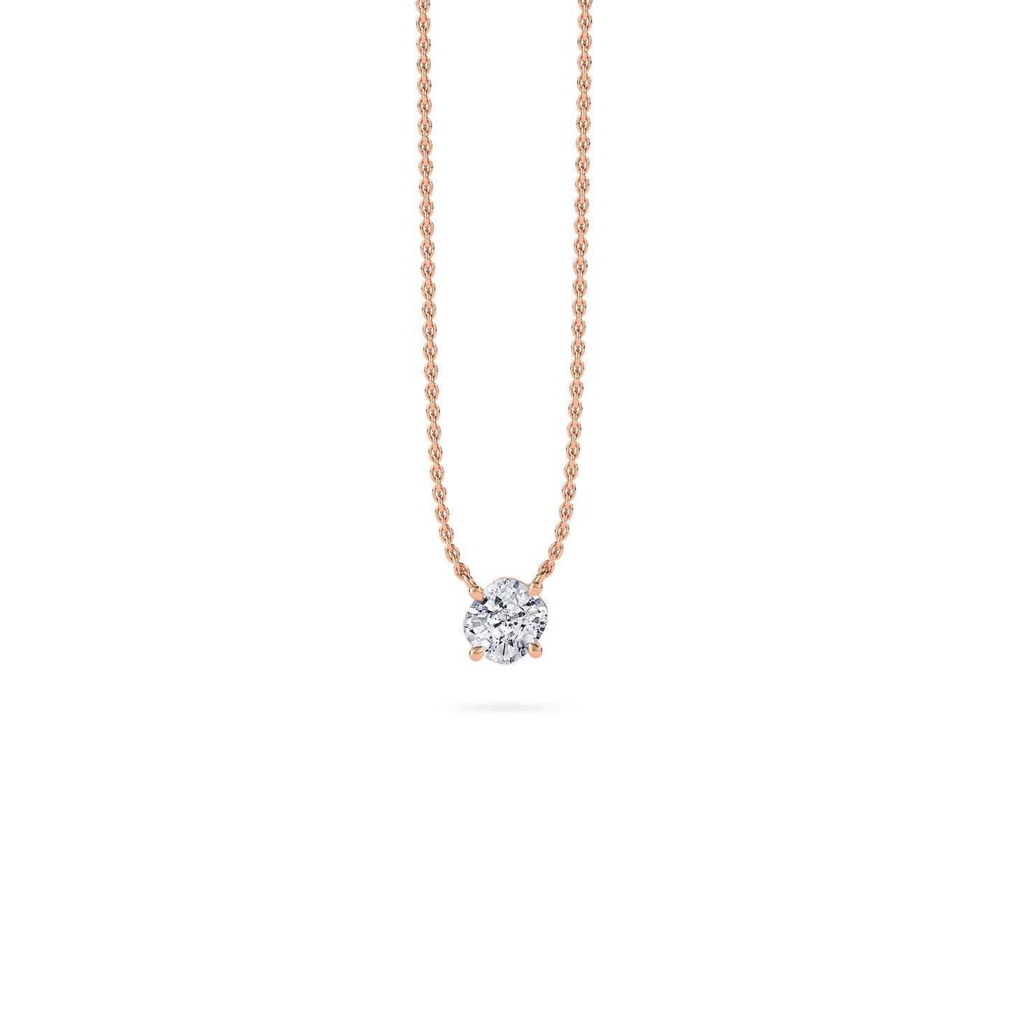 18 KT Gold Lab Grown Diamond Pendant