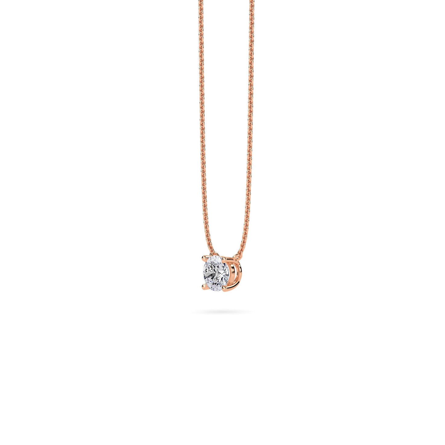 18 KT Gold Lab Grown Diamond Pendant