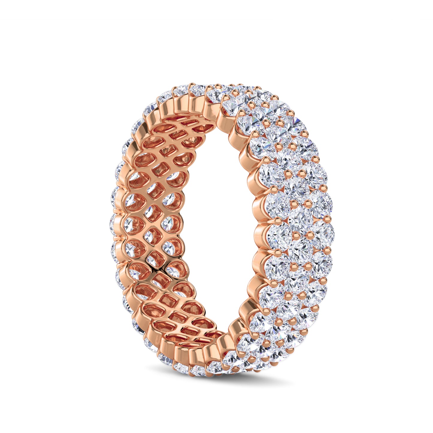 18 KT Gold Lab Grown Diamond Ring for Women