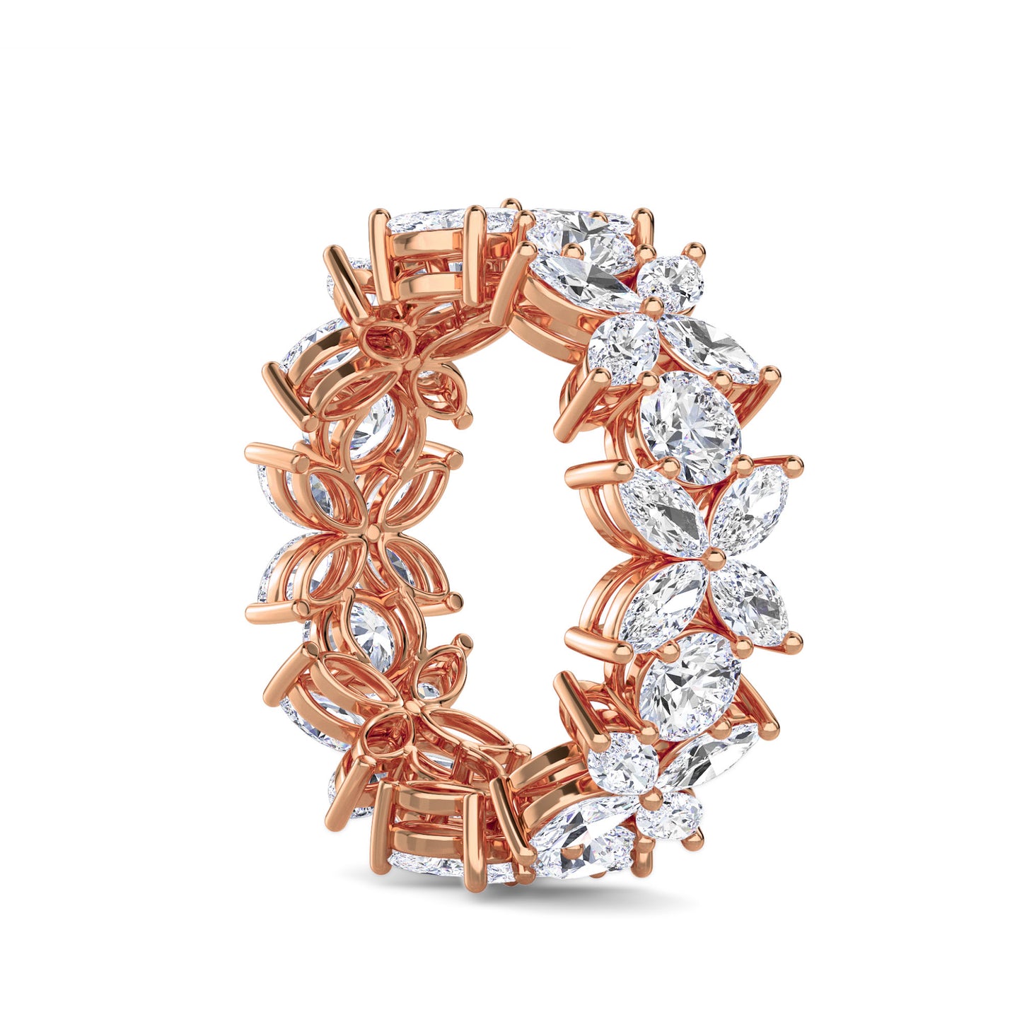 18 KT Gold Lab Grown Diamond Ring for Women