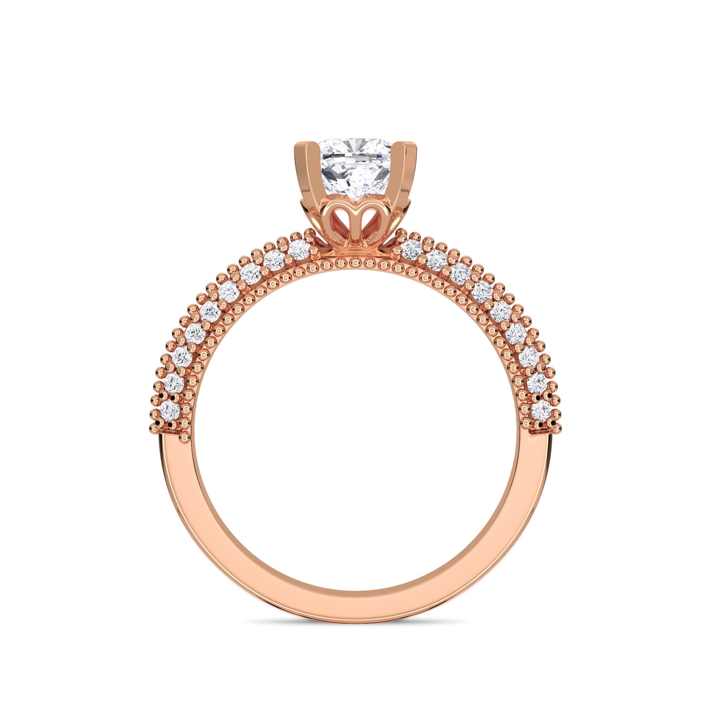 18 KT Gold Lab Grown Diamond Ring for Women