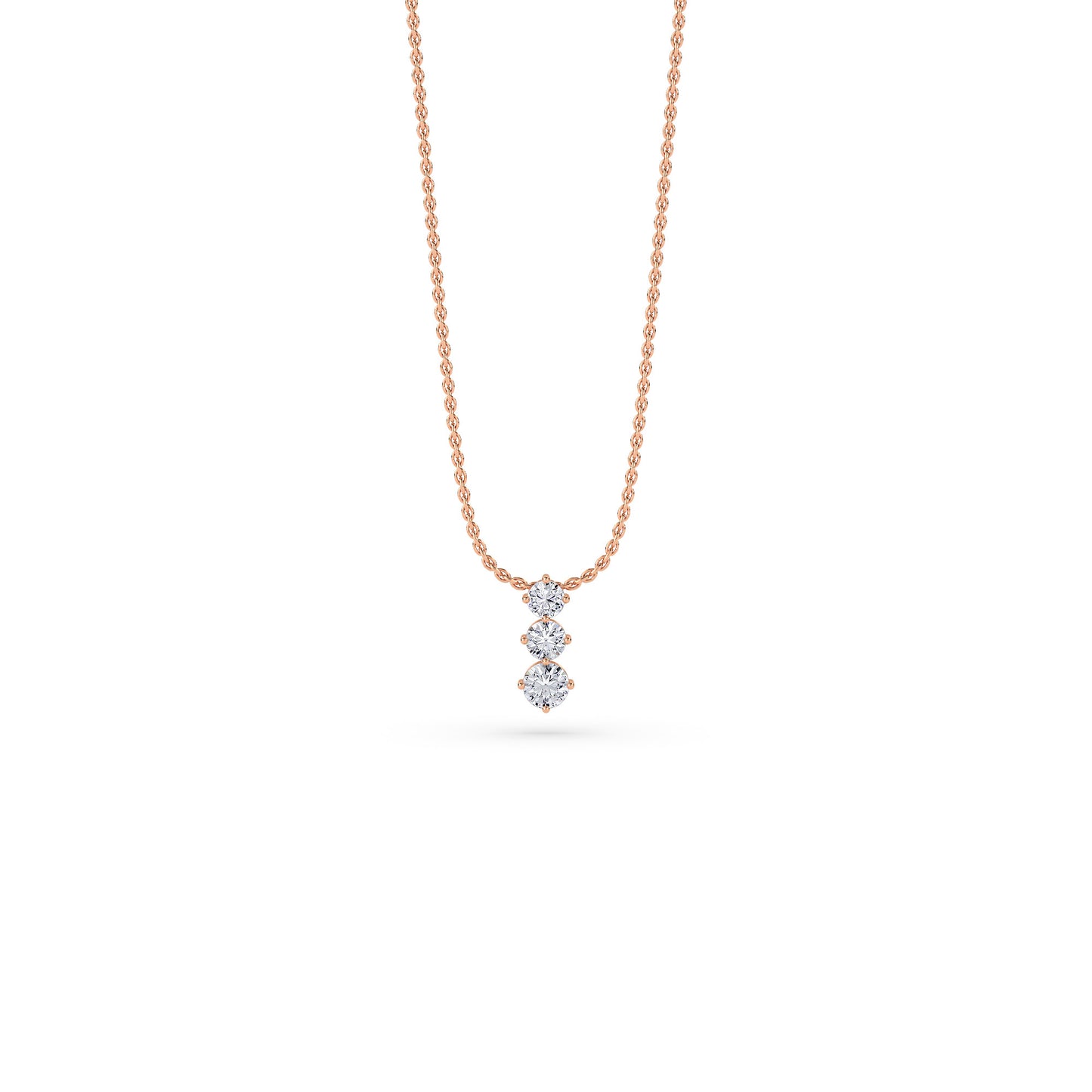 18 KT Gold Lab Grown Diamond Pendant