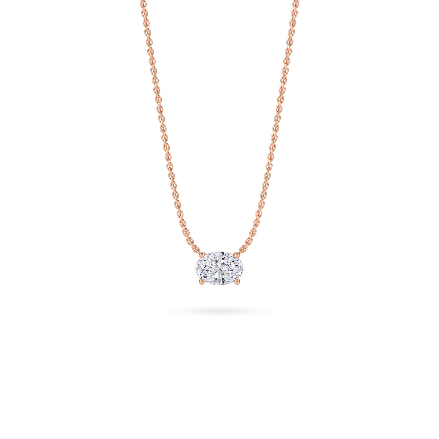 18 KT Gold Lab Grown Diamond Pendant