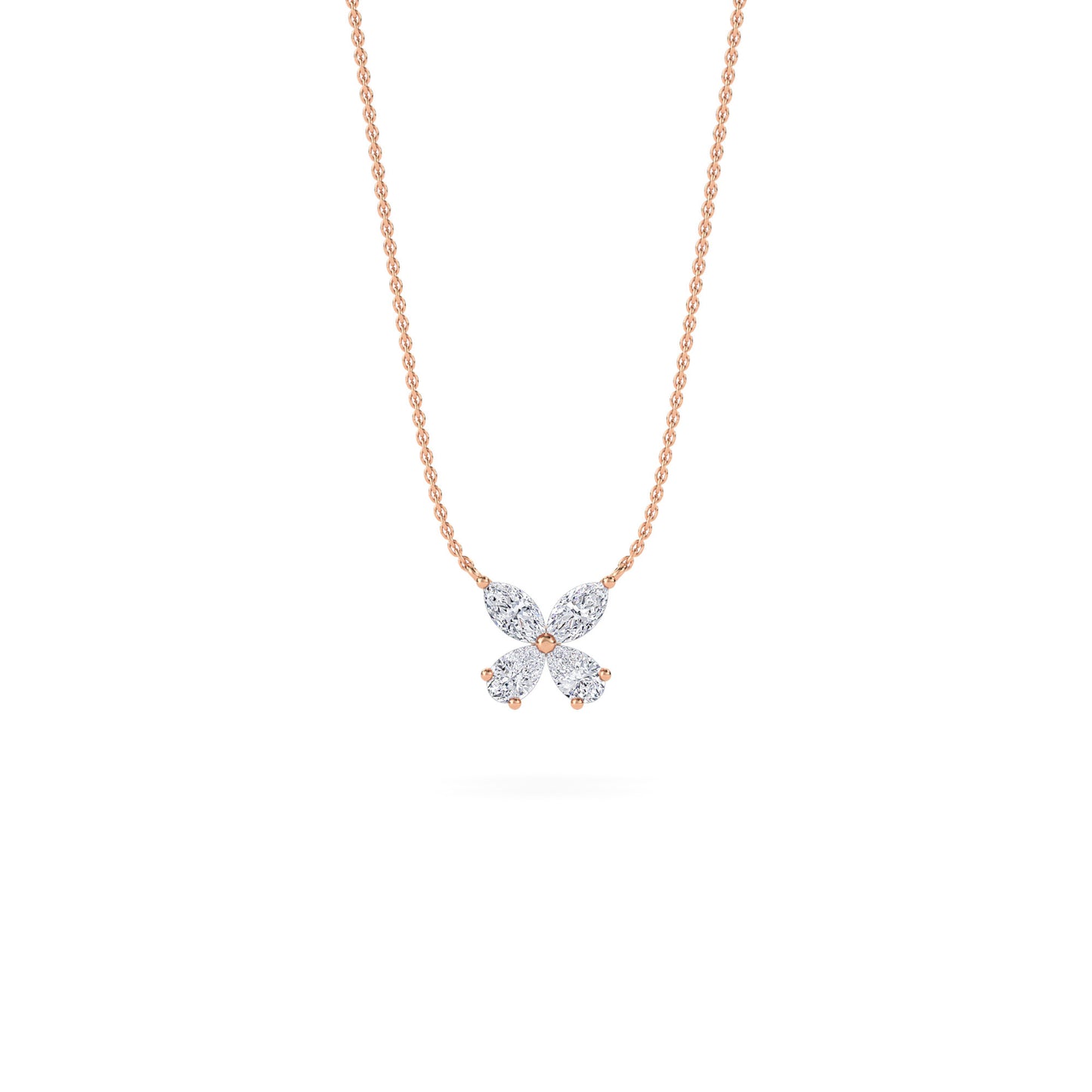 18 KT Gold Lab Grown Diamond Pendant