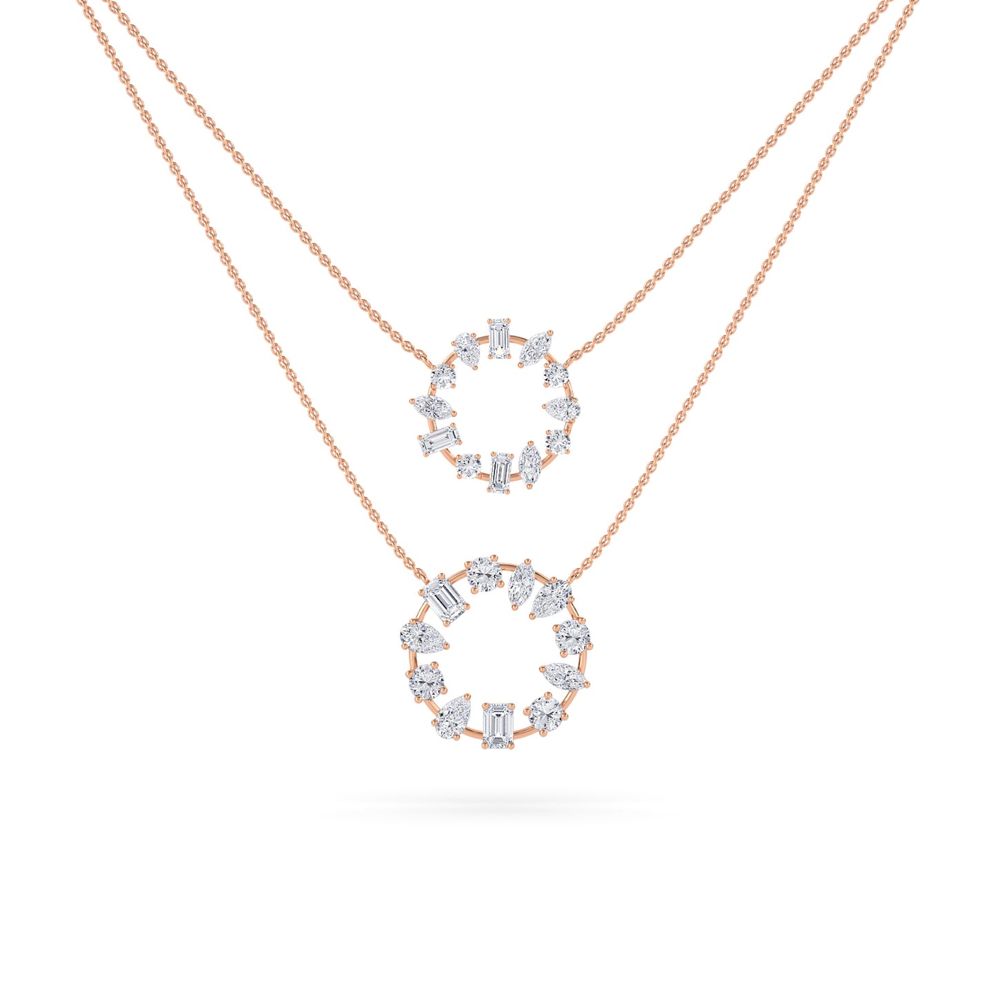 18 KT Gold Lab Grown Diamond Pendant