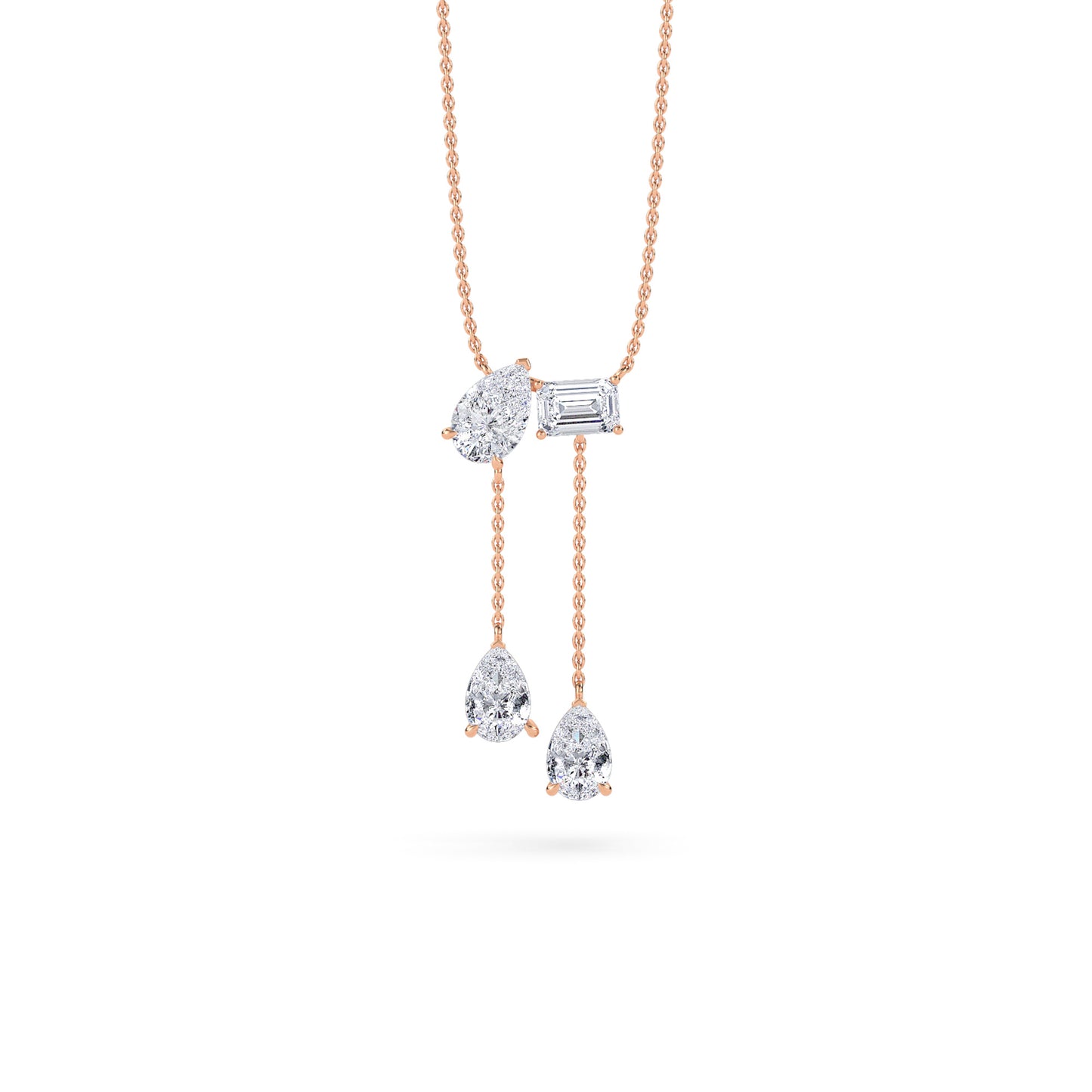 18 KT Gold Lab Grown Diamond Pendant