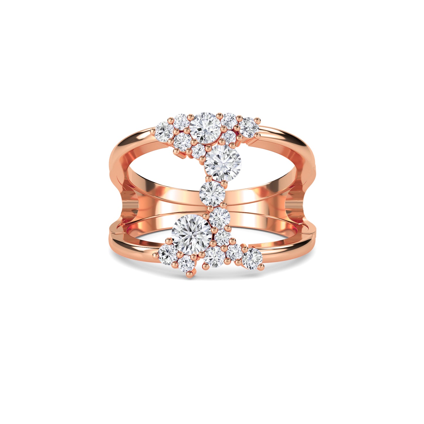 18 KT Gold Lab Grown Diamond Ring for Women