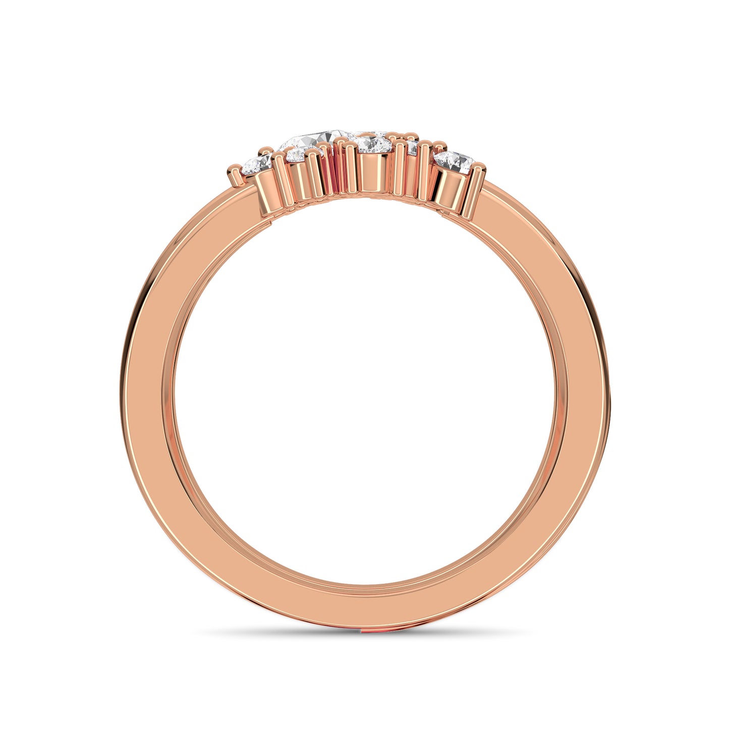 18 KT Gold Lab Grown Diamond Ring for Women