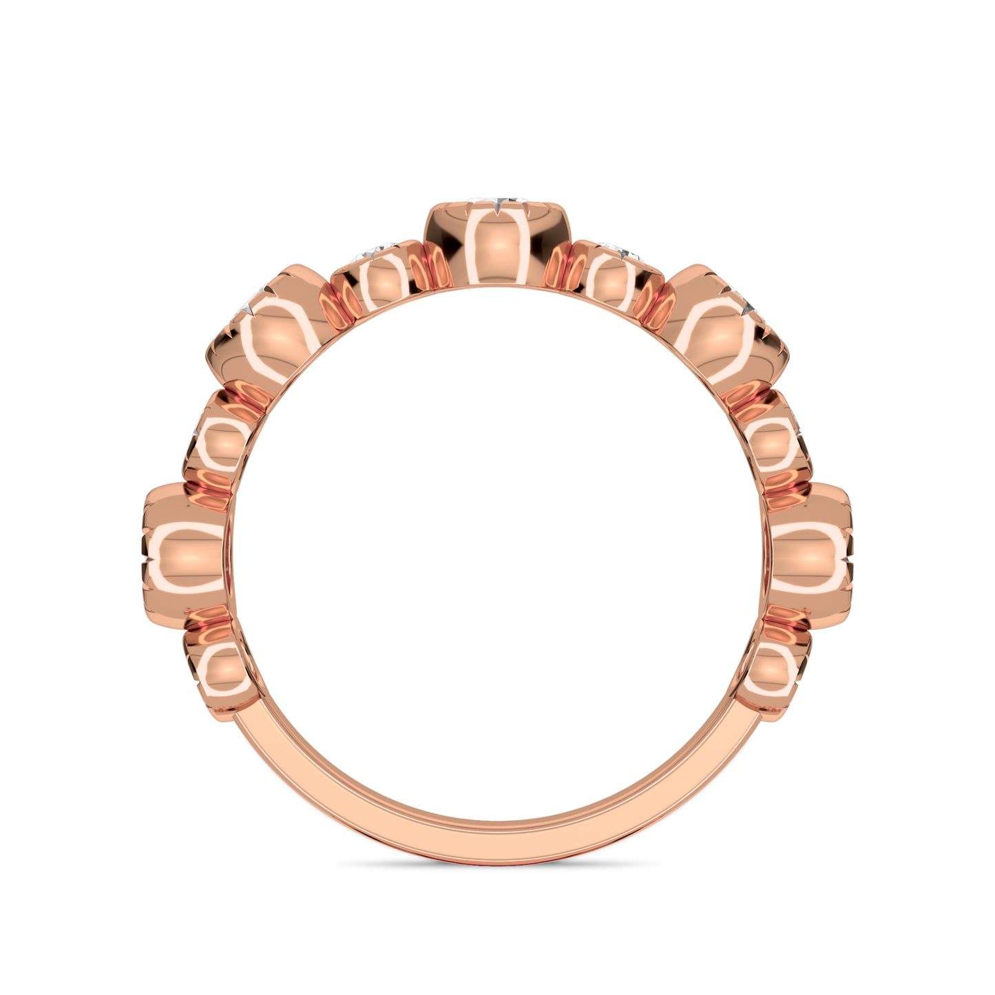 18 KT Gold Lab Grown Diamond Ring for Women