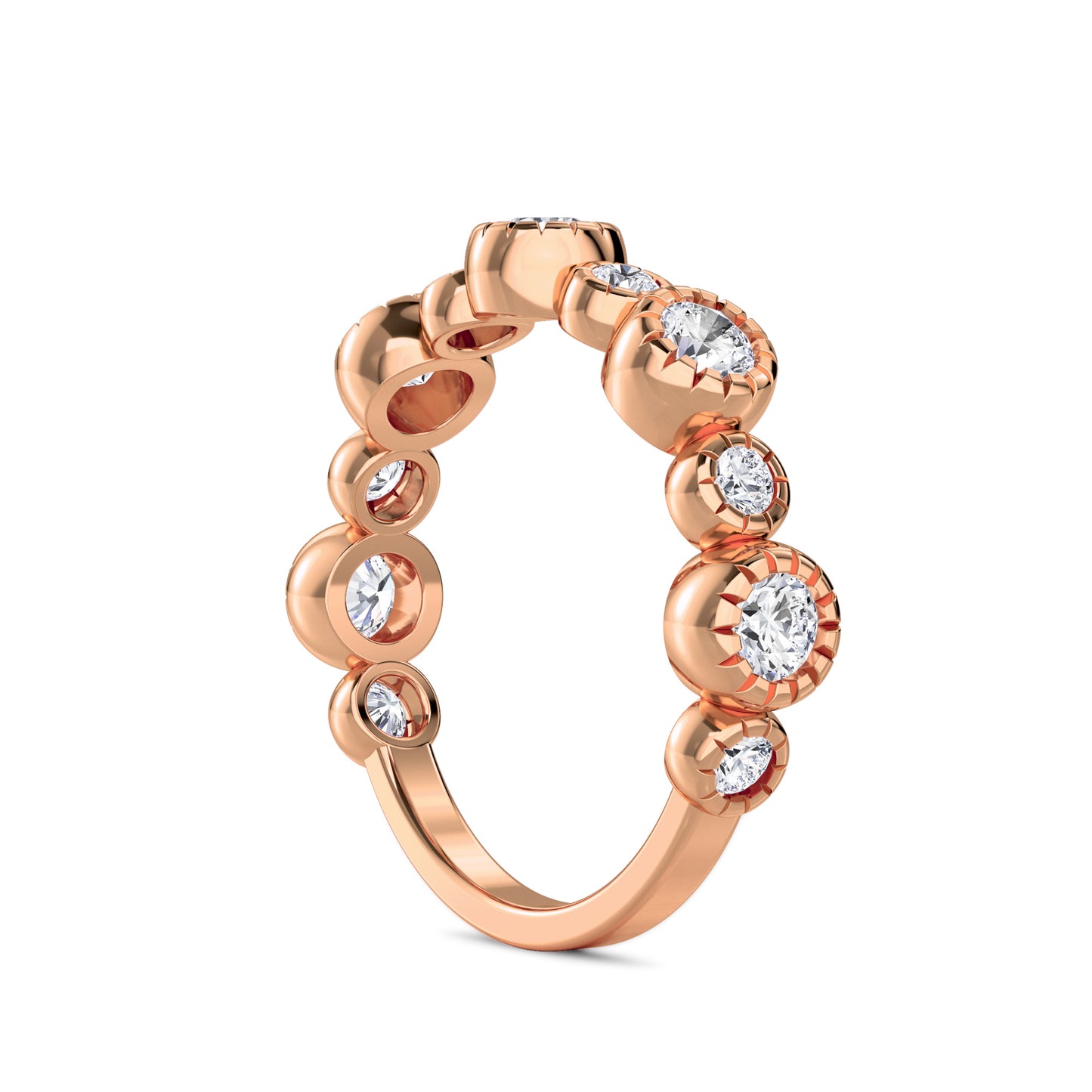 18 KT Gold Lab Grown Diamond Ring for Women