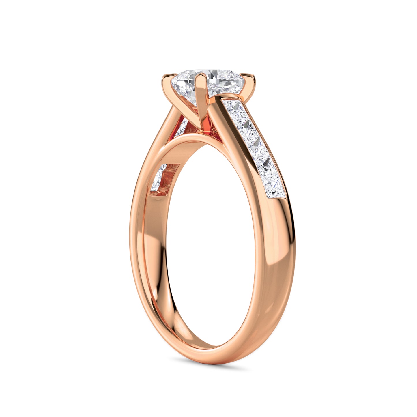 18 KT Gold Lab Grown Diamond Ring for Women