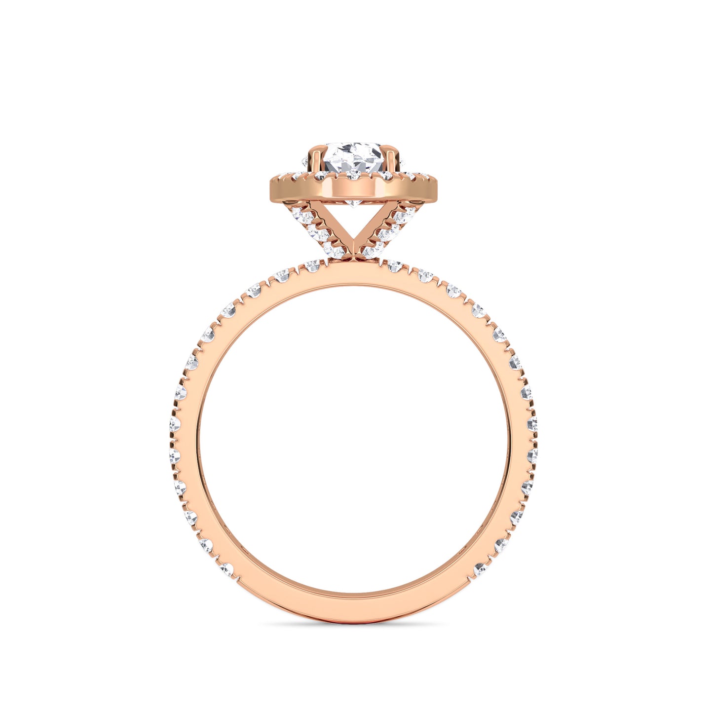 18 KT Gold Lab Grown Diamond Timeless Solitaire Wedding Ring for Women