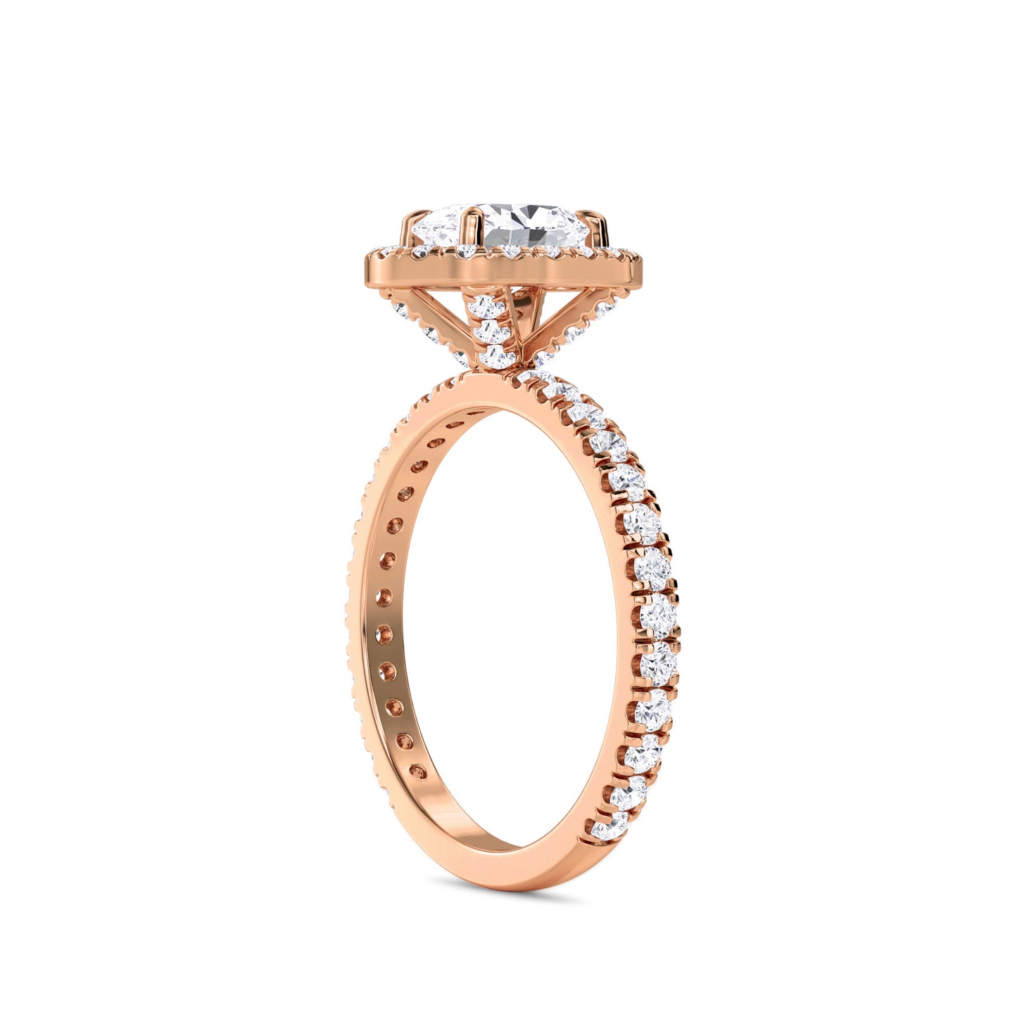 18 KT Gold Lab Grown Diamond Timeless Solitaire Wedding Ring for Women