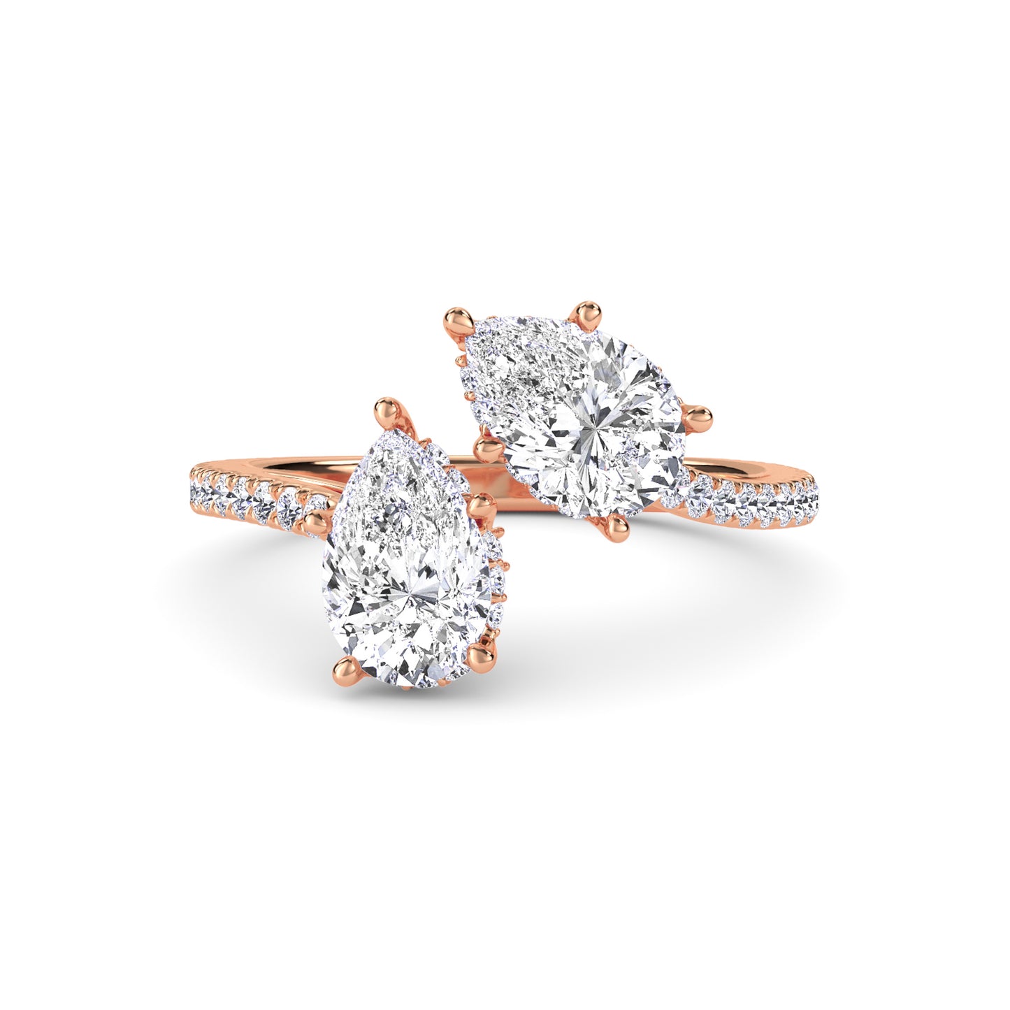 18 KT Gold Lab Grown Diamond Ring for Women