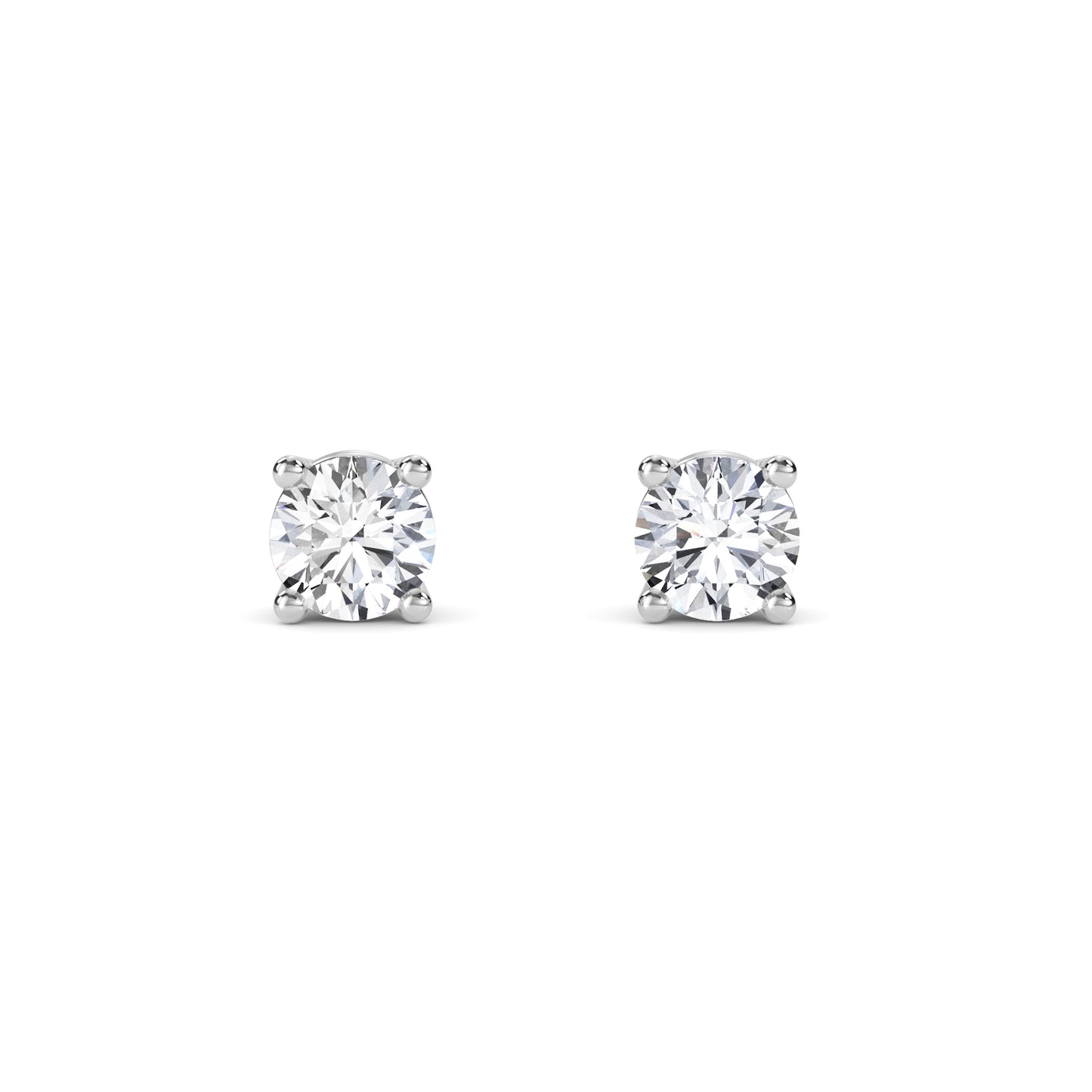 18 Kt Gold Lab Grown Diamond Stud Earrings