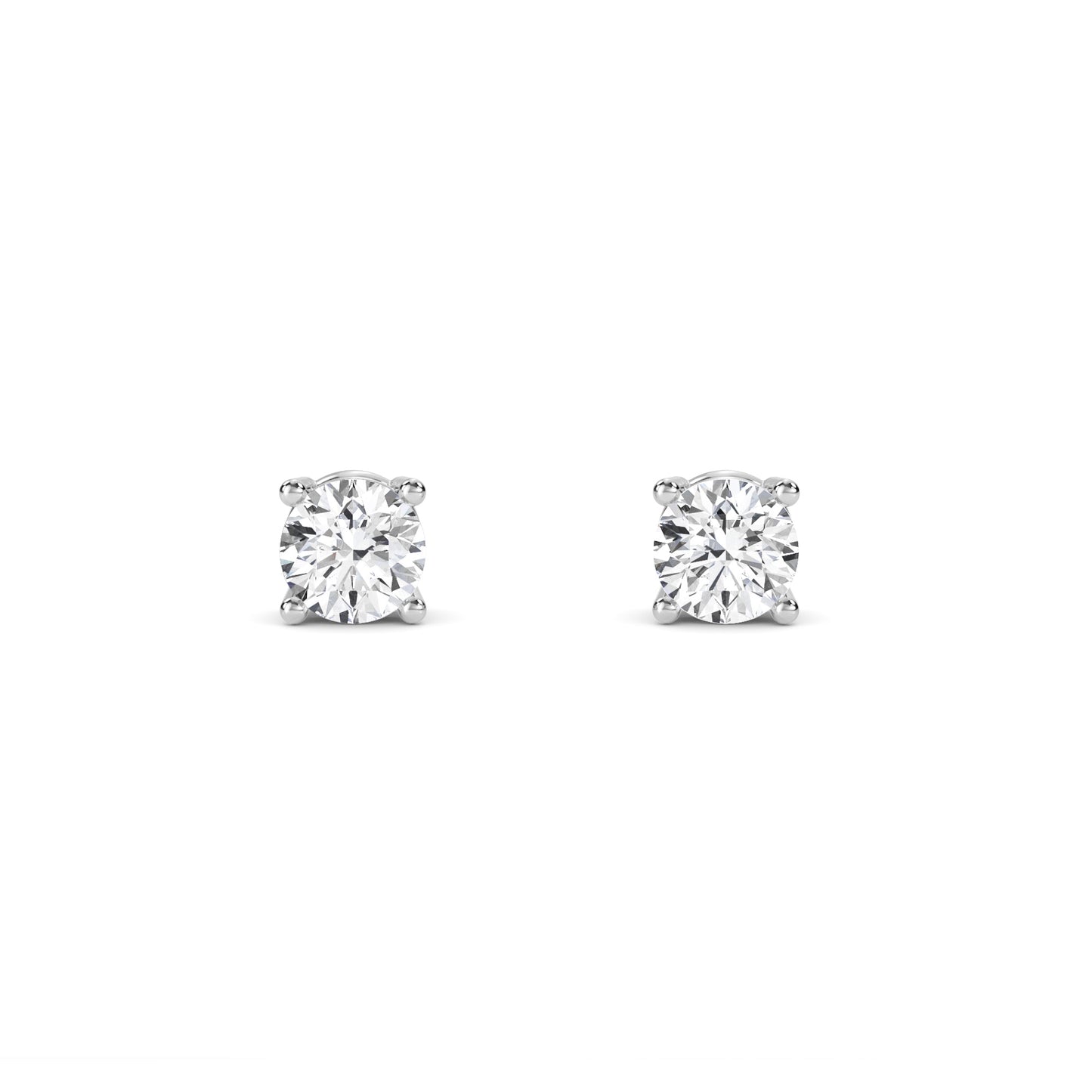 18 Kt Gold Lab Grown Diamond Stud Earrings