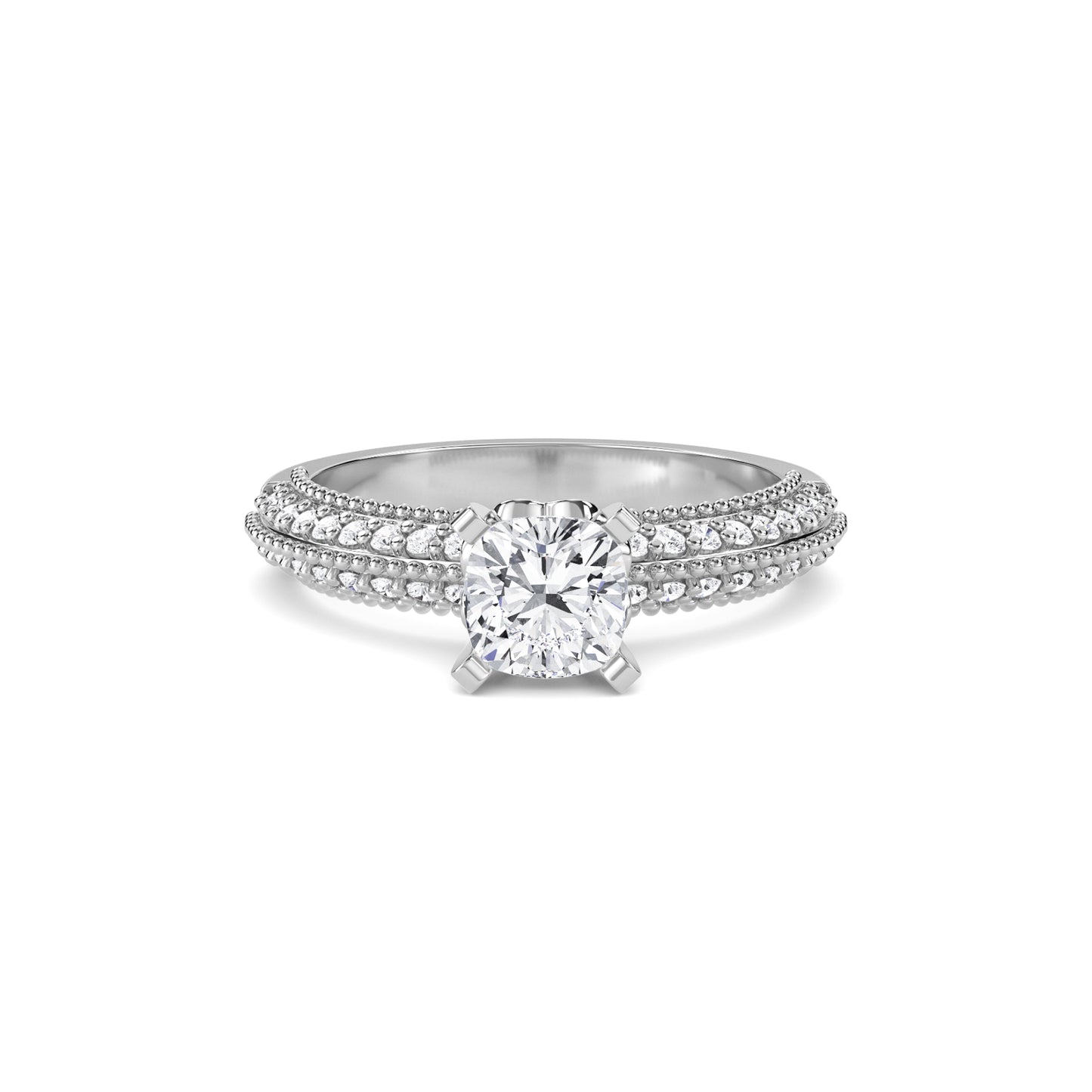 18 KT Gold Lab Grown Diamond Ring for Women