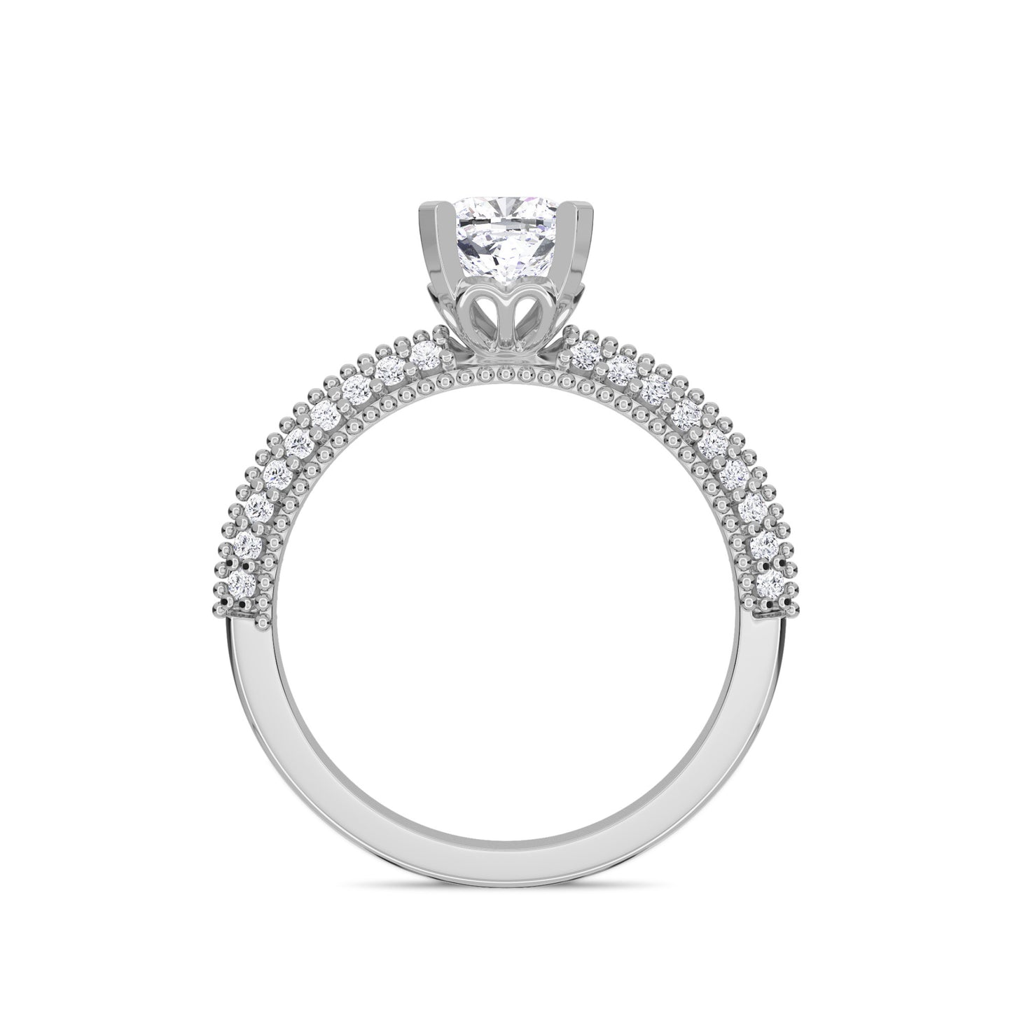 18 KT Gold Lab Grown Diamond Ring for Women