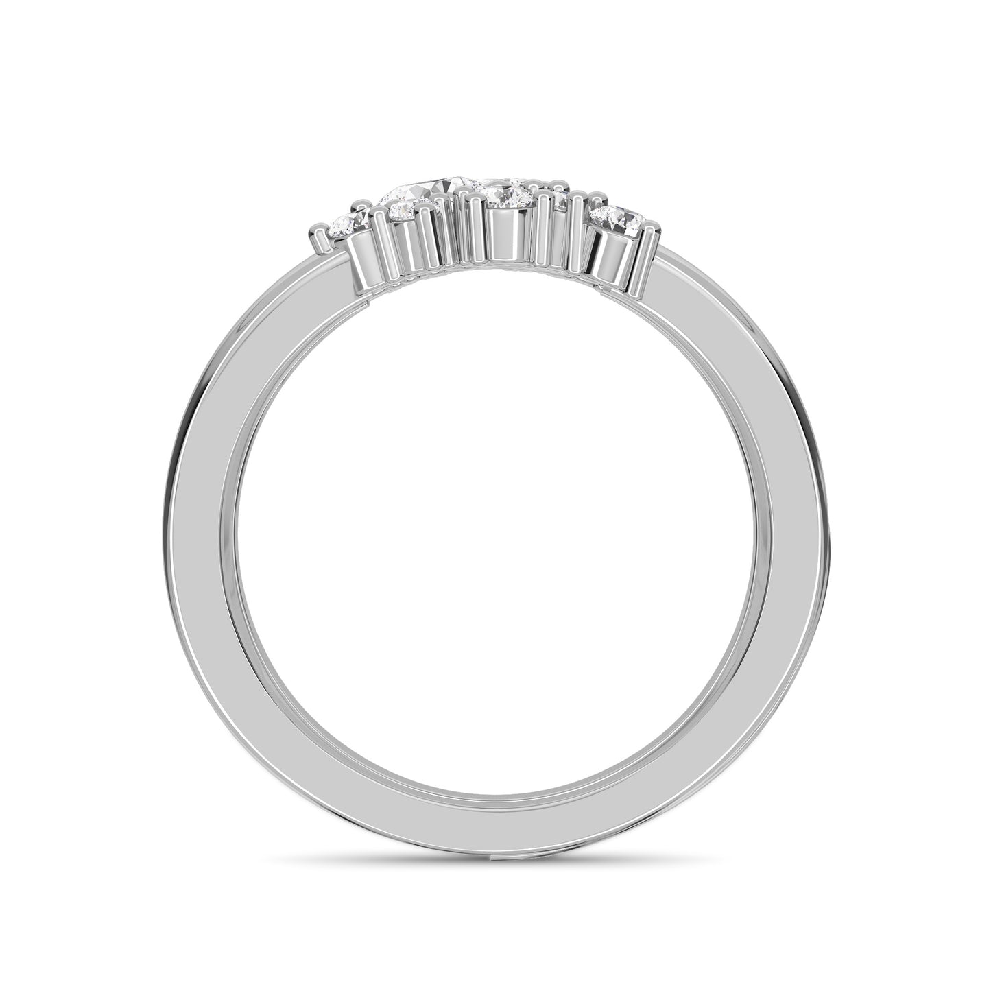 18 KT Gold Lab Grown Diamond Ring for Women