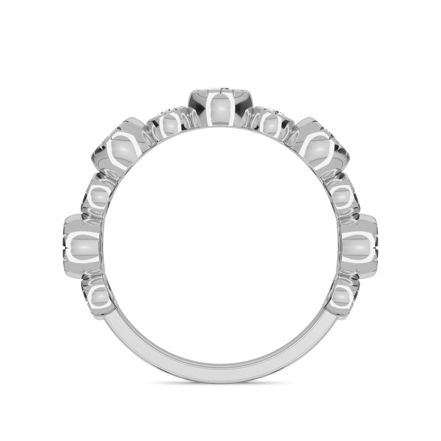 18 KT Gold Lab Grown Diamond Ring for Women