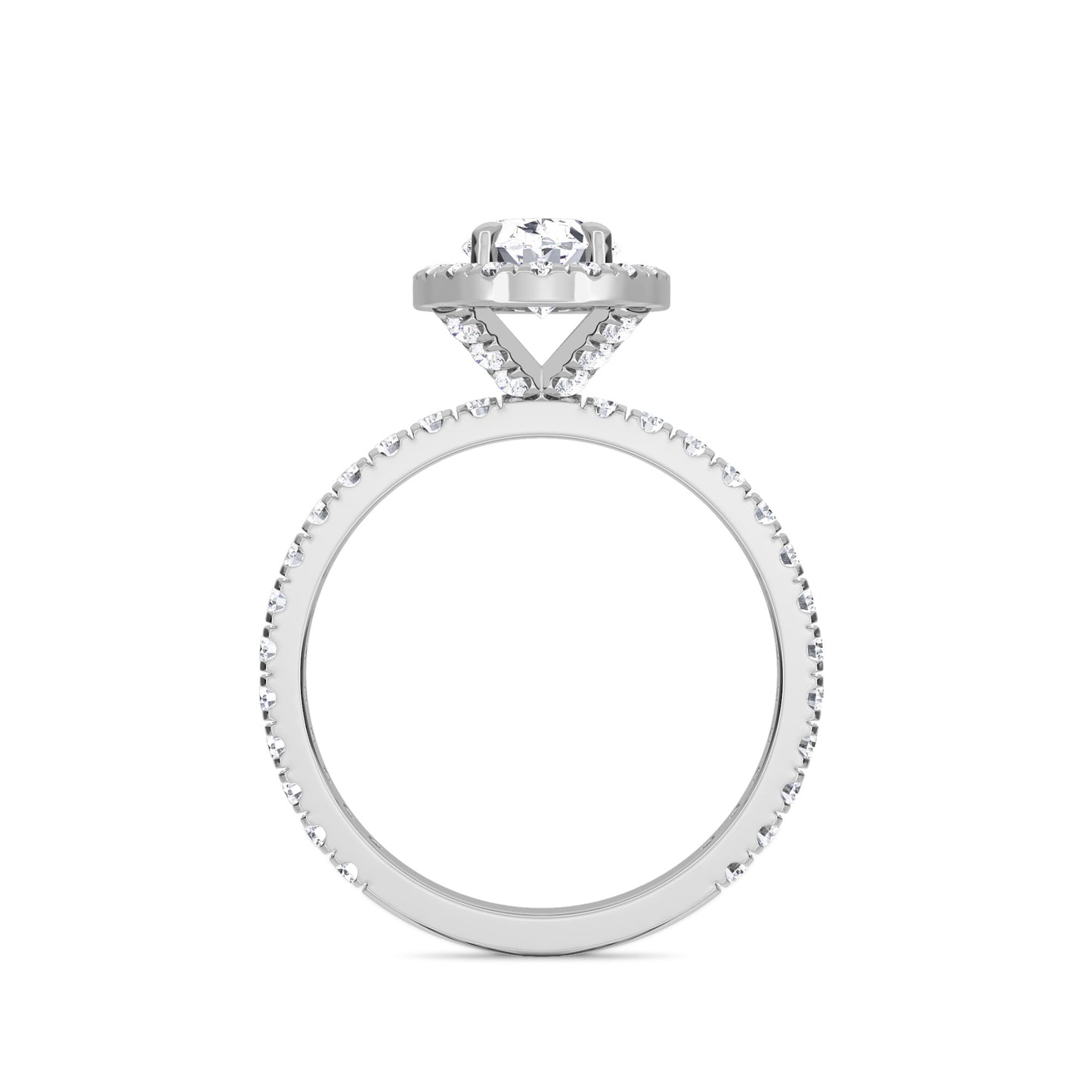 18 KT Gold Lab Grown Diamond Timeless Solitaire Wedding Ring for Women