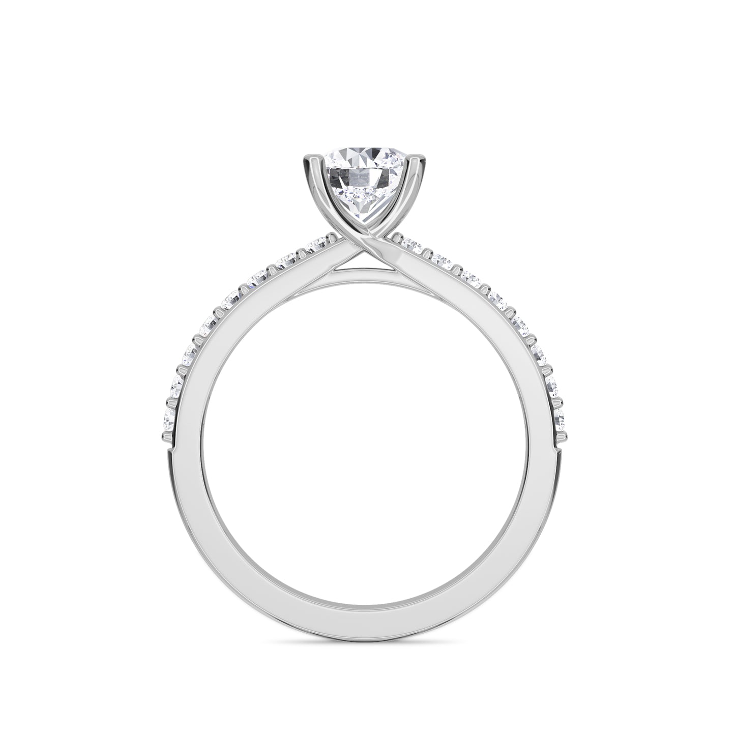 18 KT Gold Lab Grown Diamond Vintage Anniversary Ring for Women