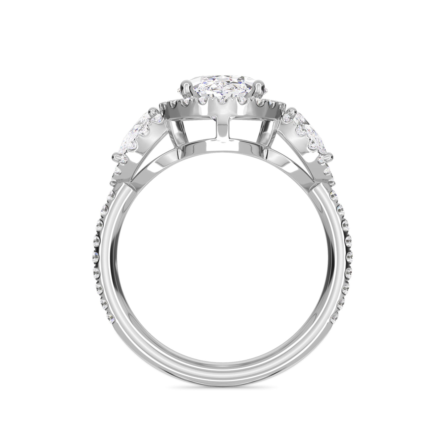 18 KT Gold Lab Grown Diamond Ring for Women