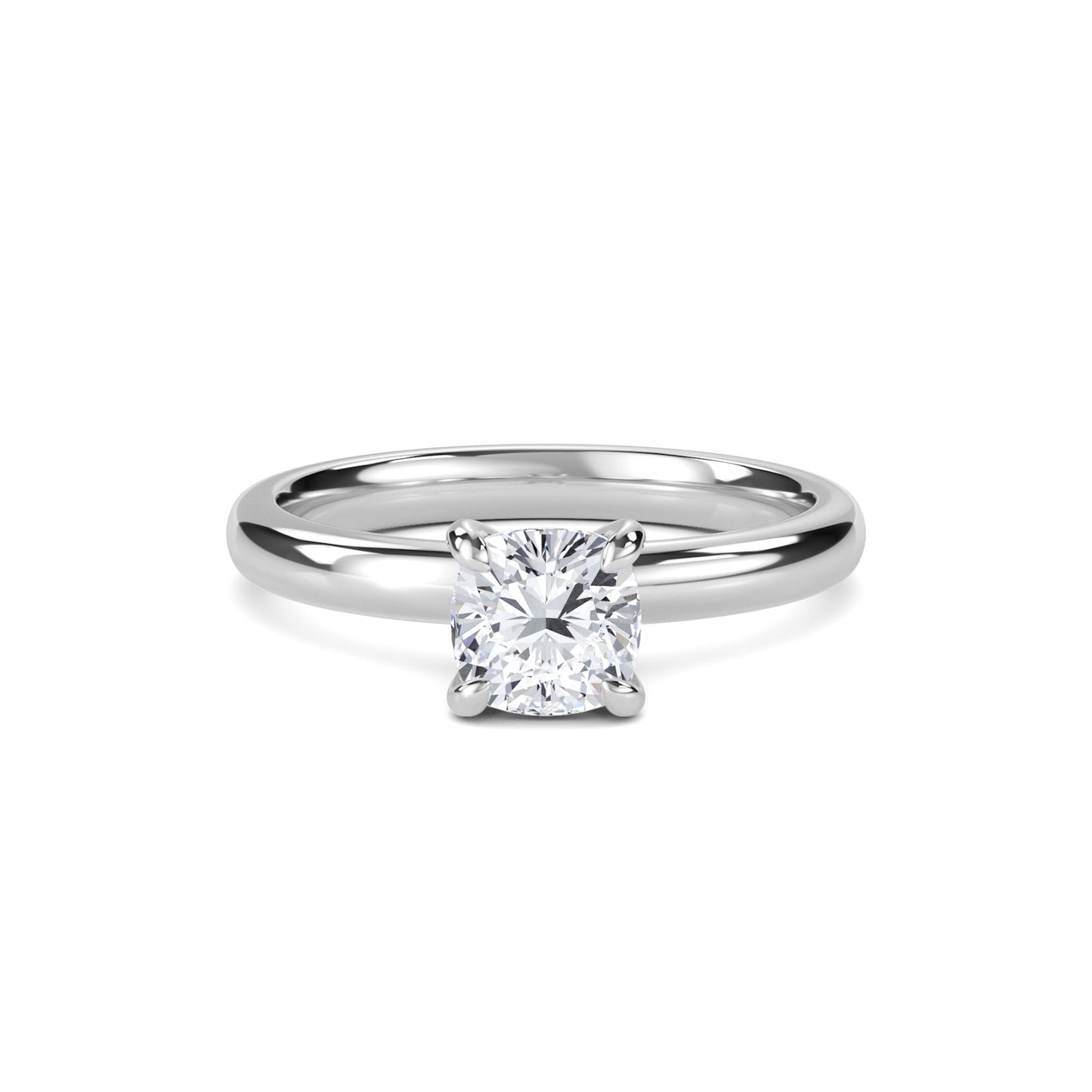 18 KT Gold Lab Grown Diamond Elegant Solitaire Ring for Women