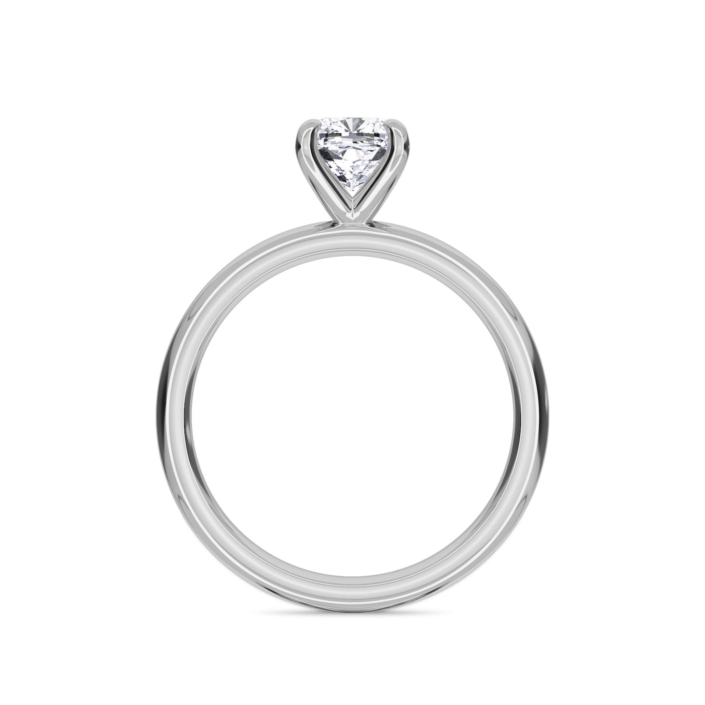 18 KT Gold Lab Grown Diamond Elegant Solitaire Ring for Women