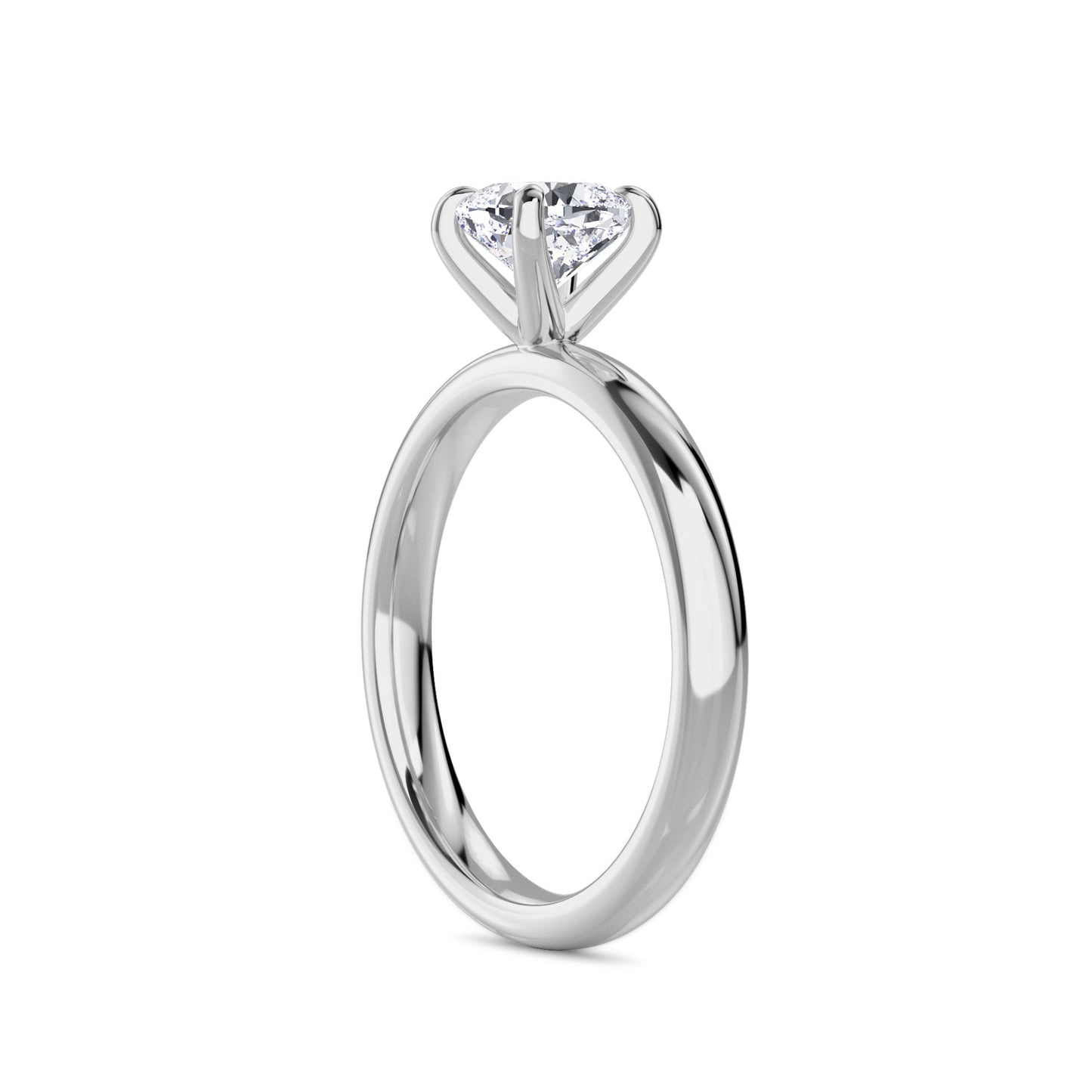 18 KT Gold Lab Grown Diamond Elegant Solitaire Ring for Women