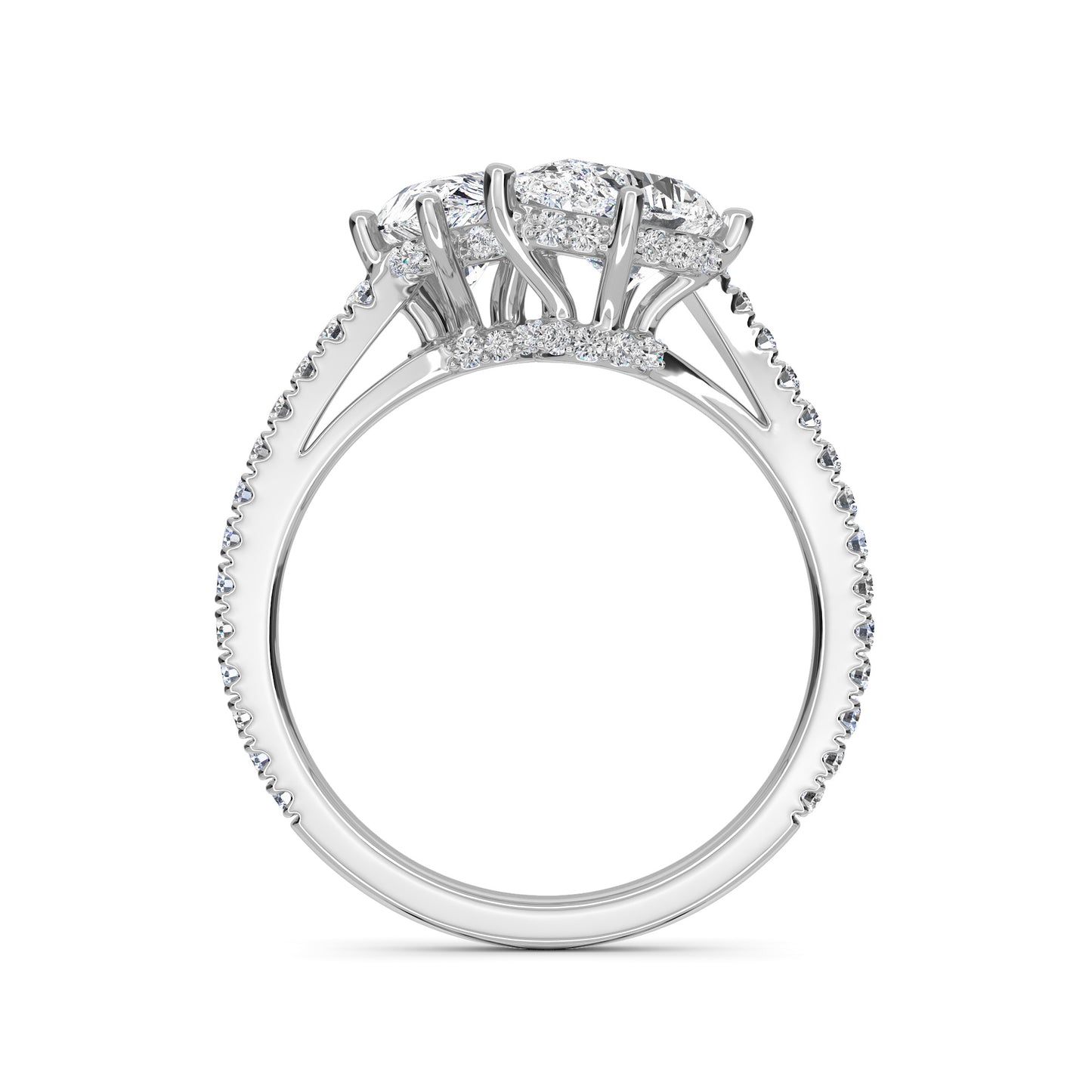 18 KT Gold Lab Grown Diamond Ring for Women