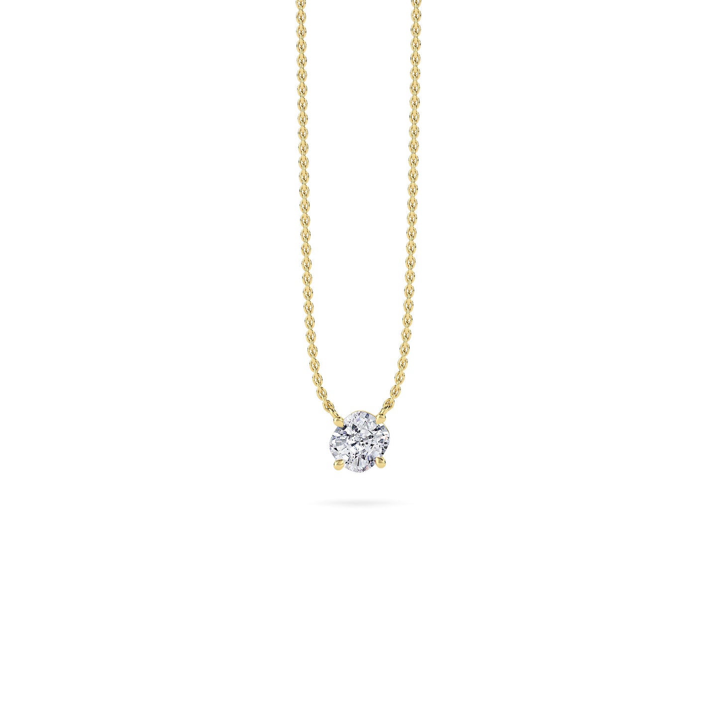 18 KT Gold Lab Grown Diamond Pendant