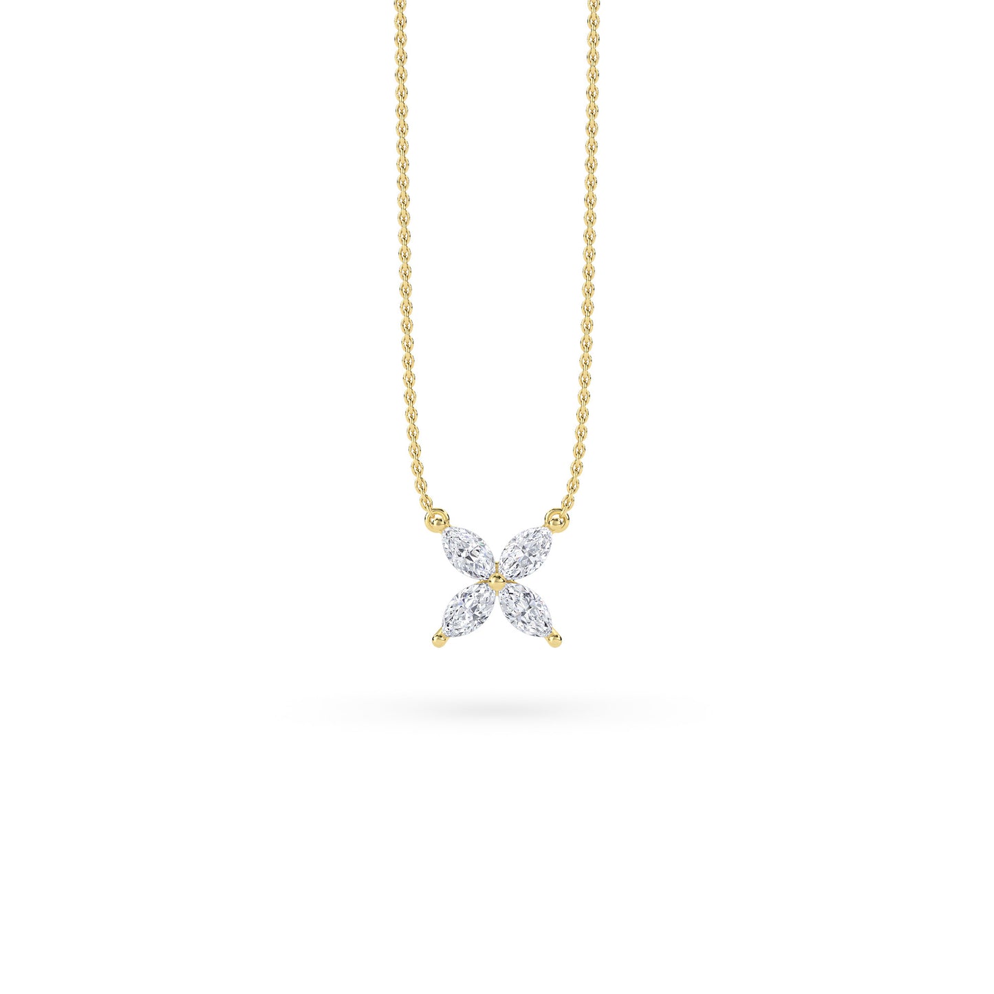 18 KT Gold Lab Grown Diamond Pendant