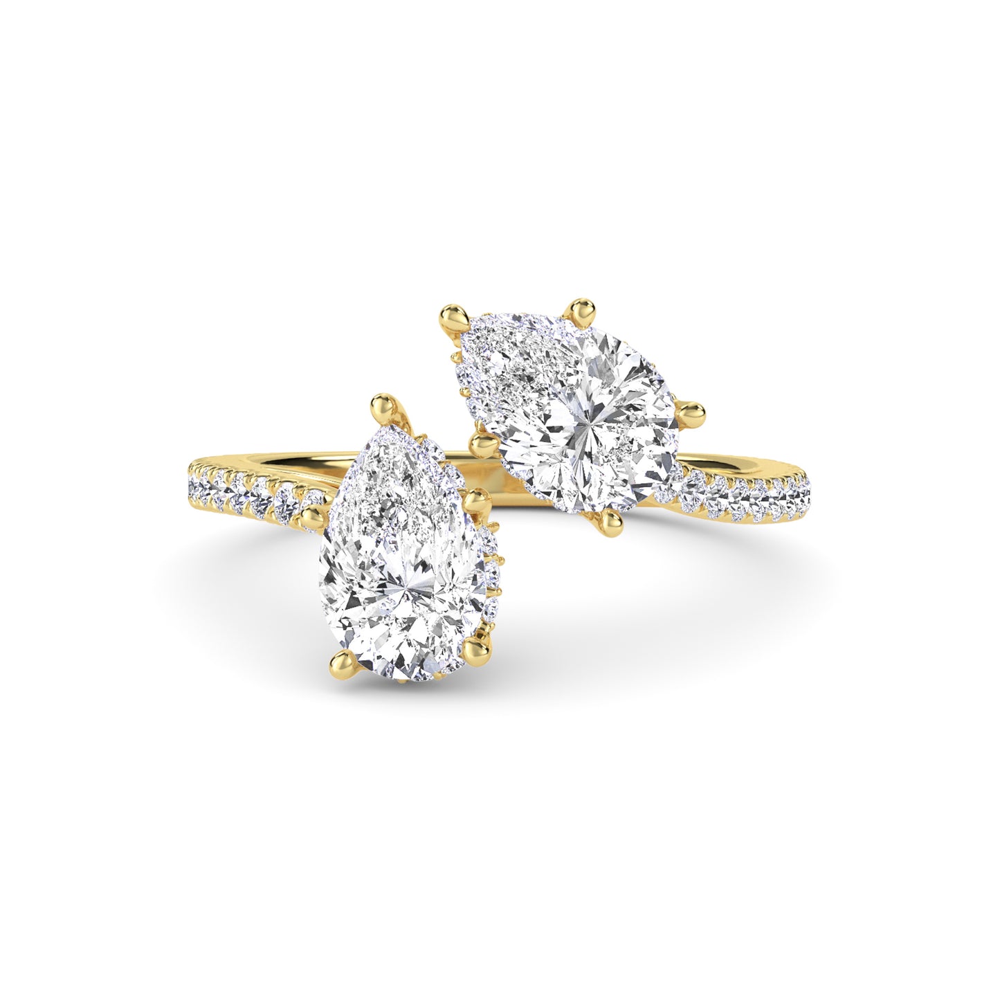18 KT Gold Lab Grown Diamond Ring for Women