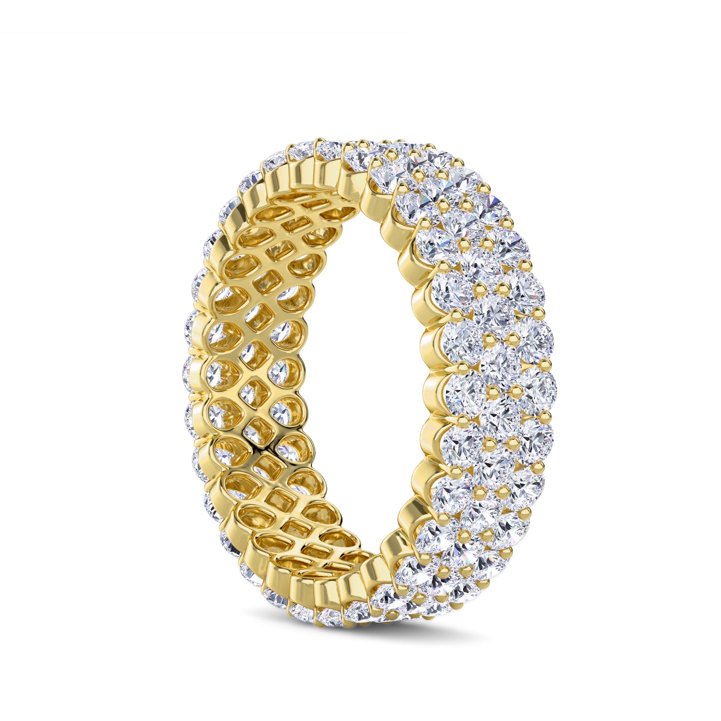 18 KT Gold Lab Grown Diamond Ring for Women