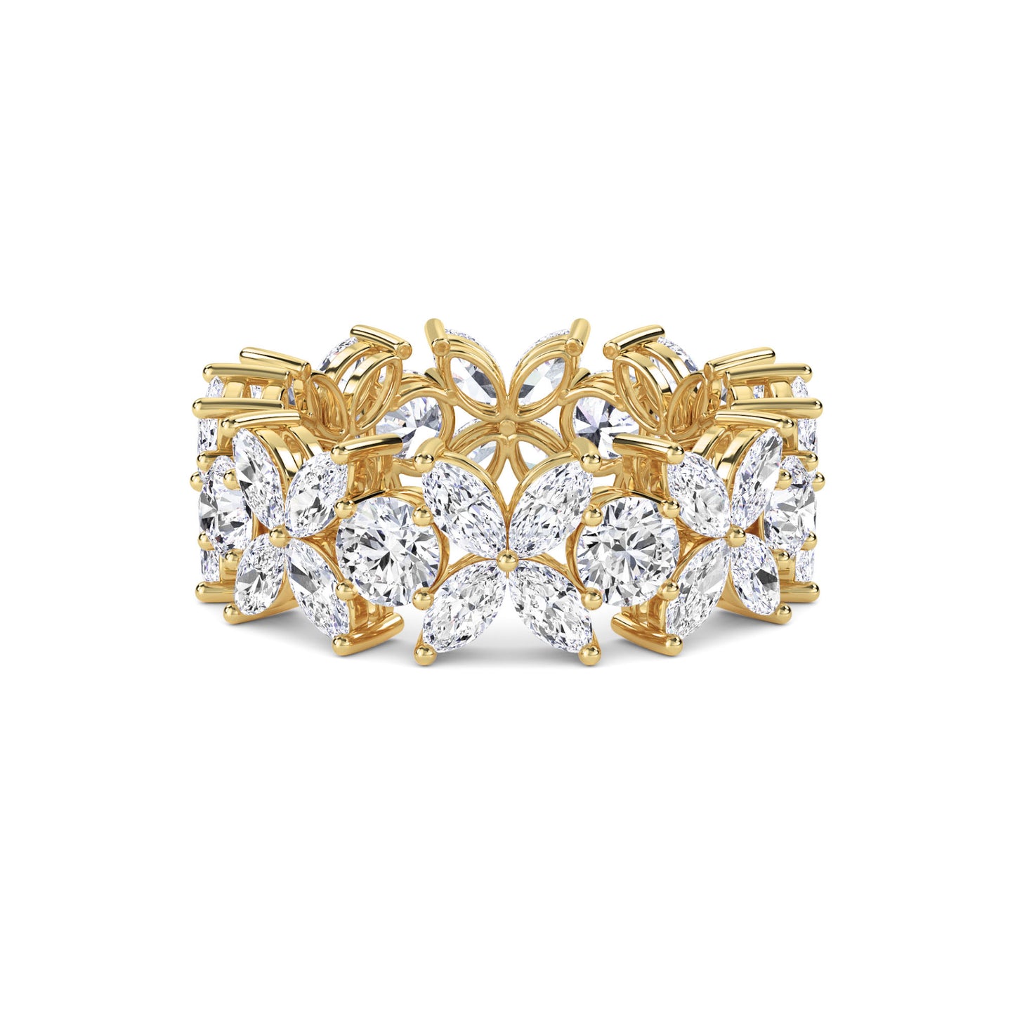 18 KT Gold Lab Grown Diamond Ring for Women