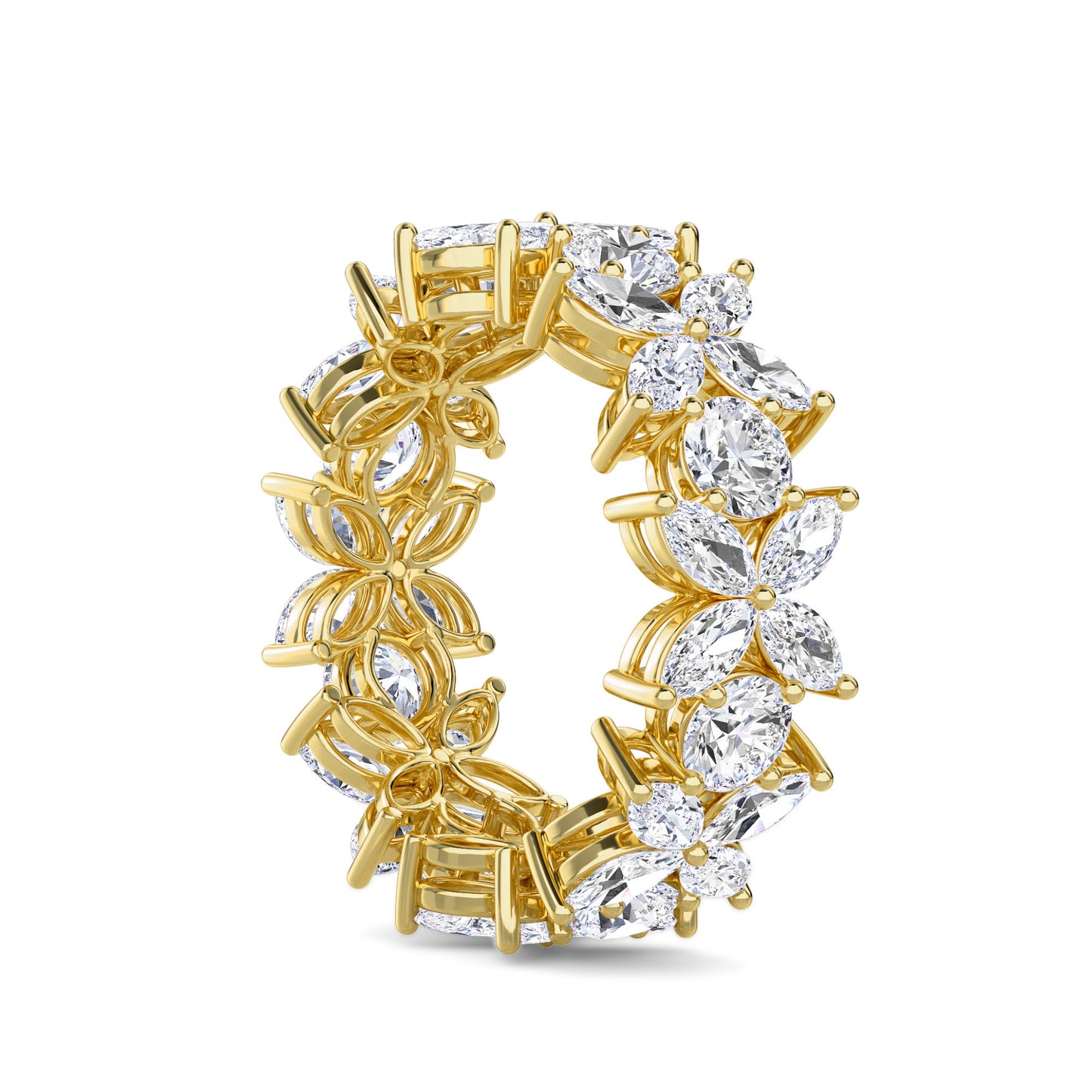 18 KT Gold Lab Grown Diamond Ring for Women
