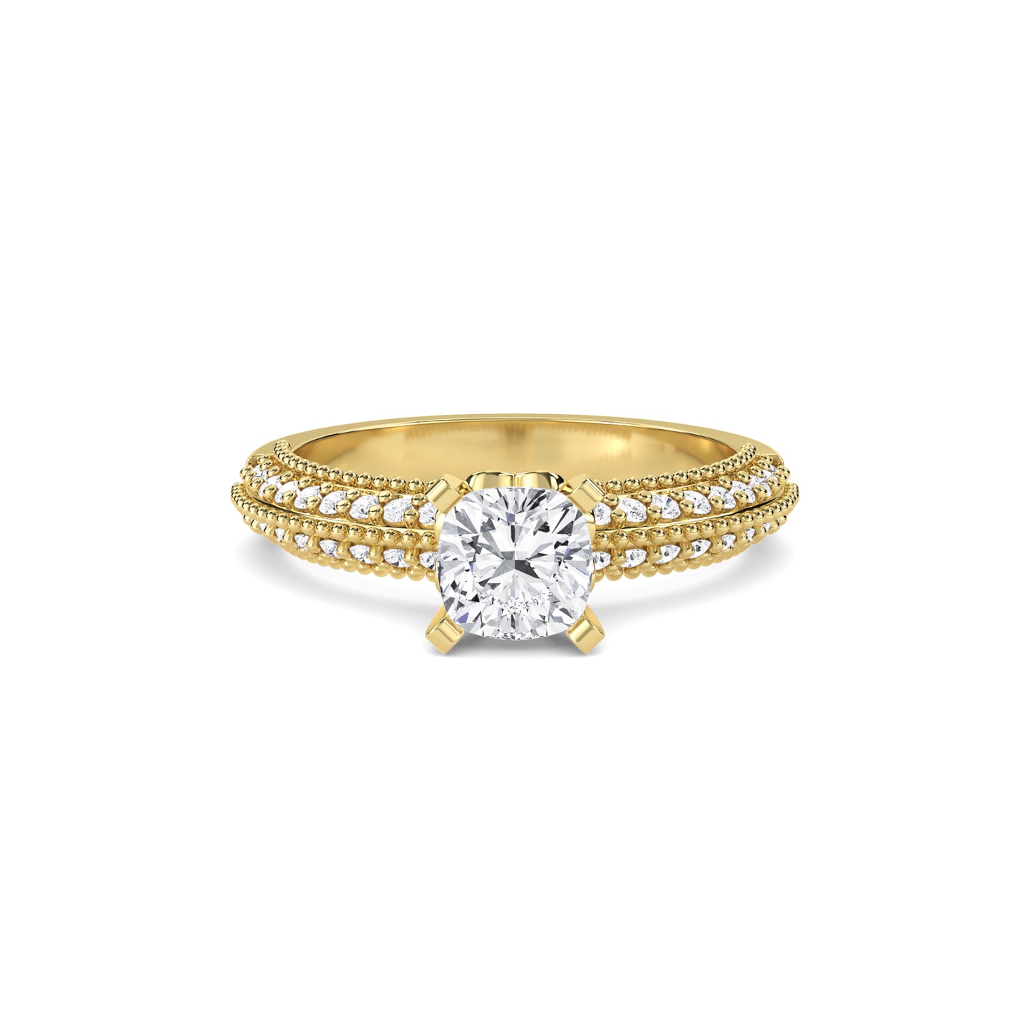 18 KT Gold Lab Grown Diamond Ring for Women
