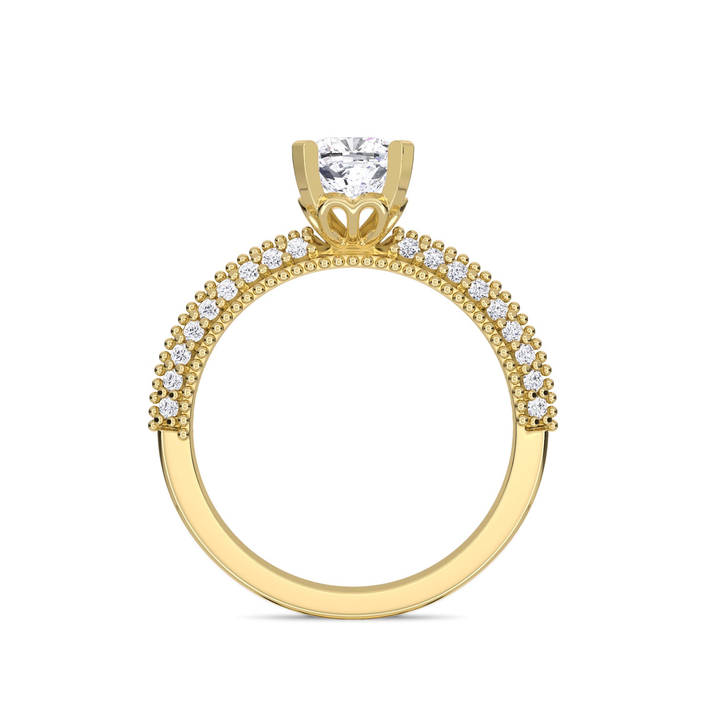 18 KT Gold Lab Grown Diamond Ring for Women