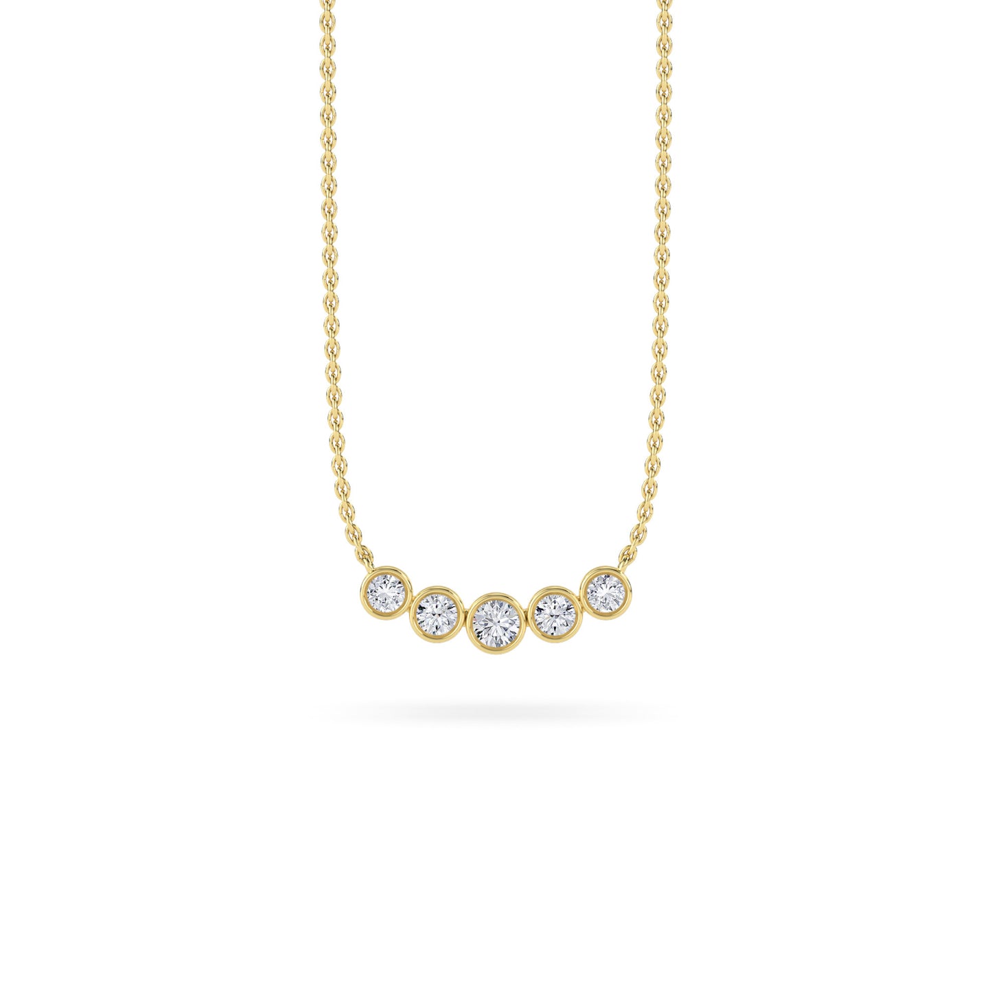 18 KT Gold Lab Grown Diamond Pendant