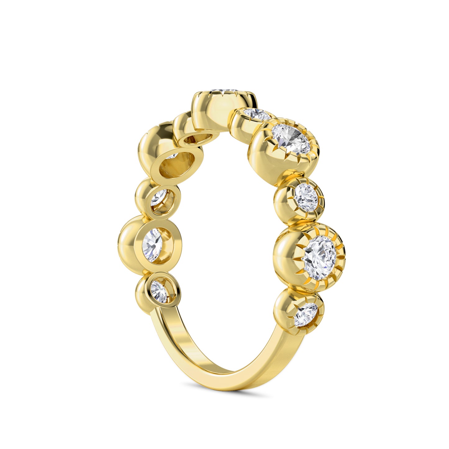18 KT Gold Lab Grown Diamond Ring for Women