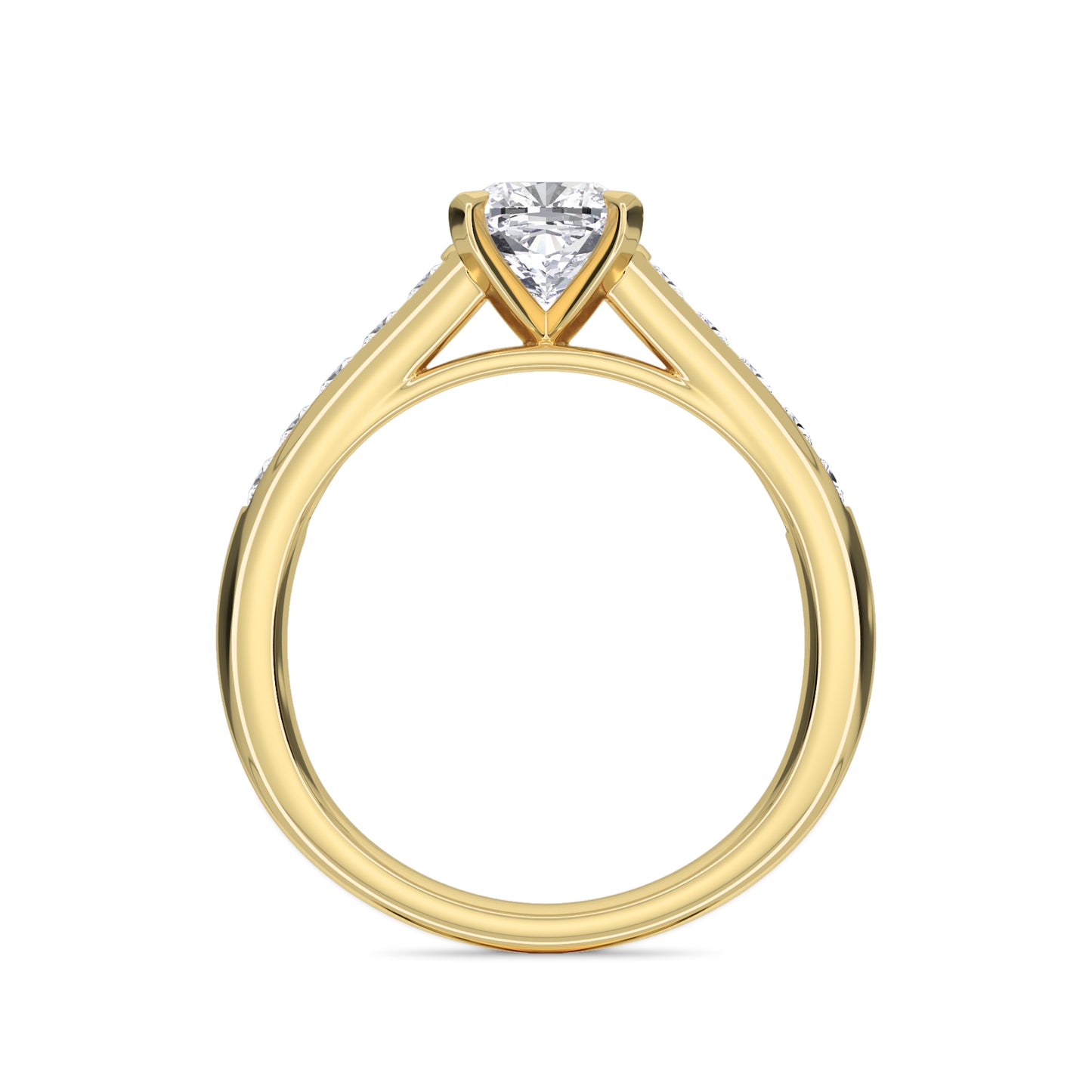 18 KT Gold Lab Grown Diamond Ring for Women
