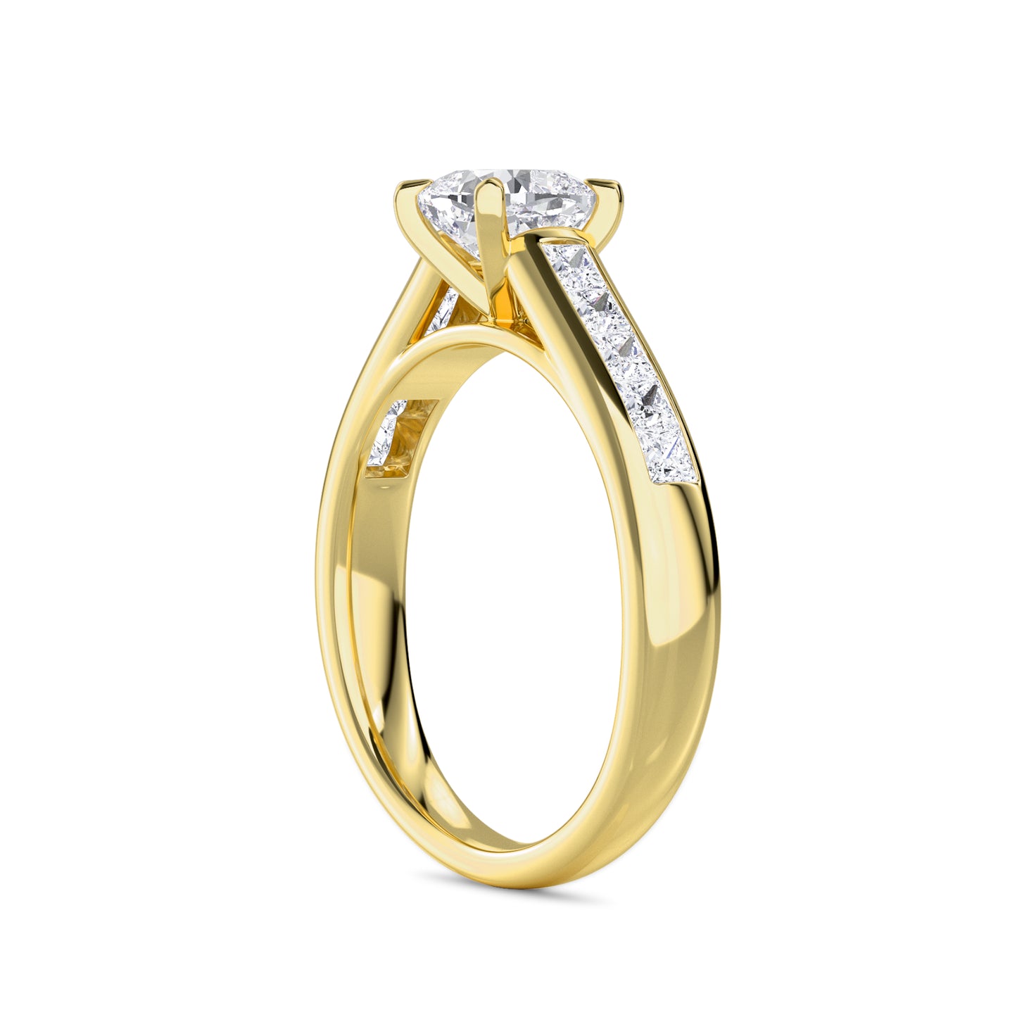 18 KT Gold Lab Grown Diamond Ring for Women
