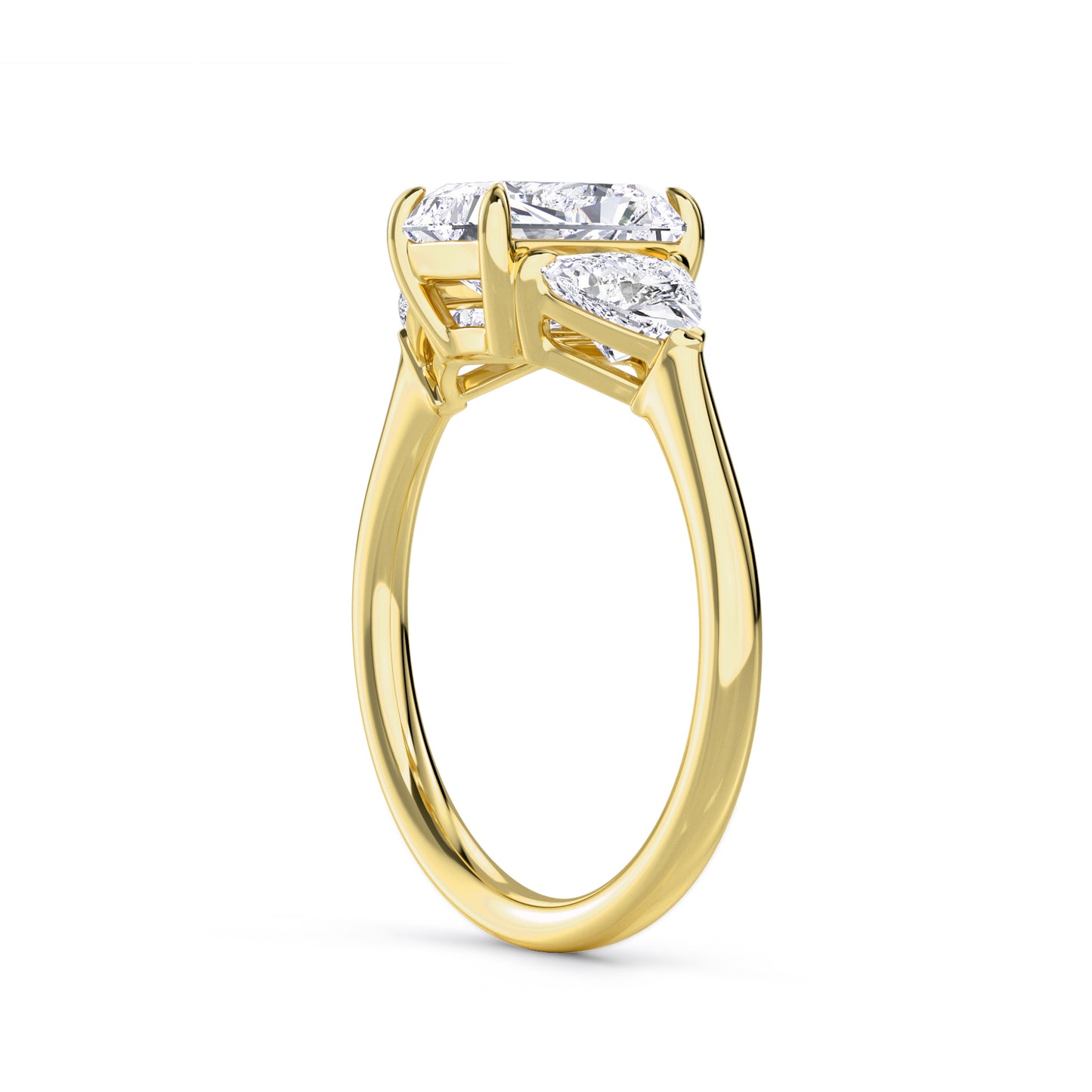 18 KT Gold Lab Grown Diamond Vintage-Inspired Wedding Ring for Women