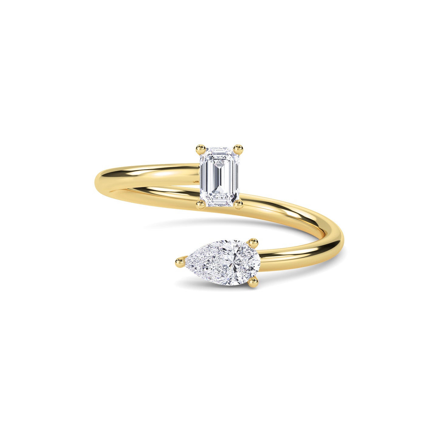 18 KT Gold Lab Grown Diamond Ring for Women