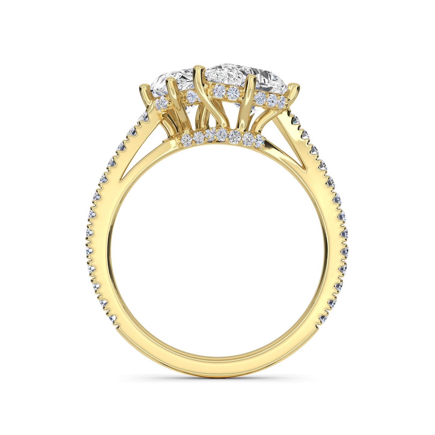 18 KT Gold Lab Grown Diamond Ring for Women