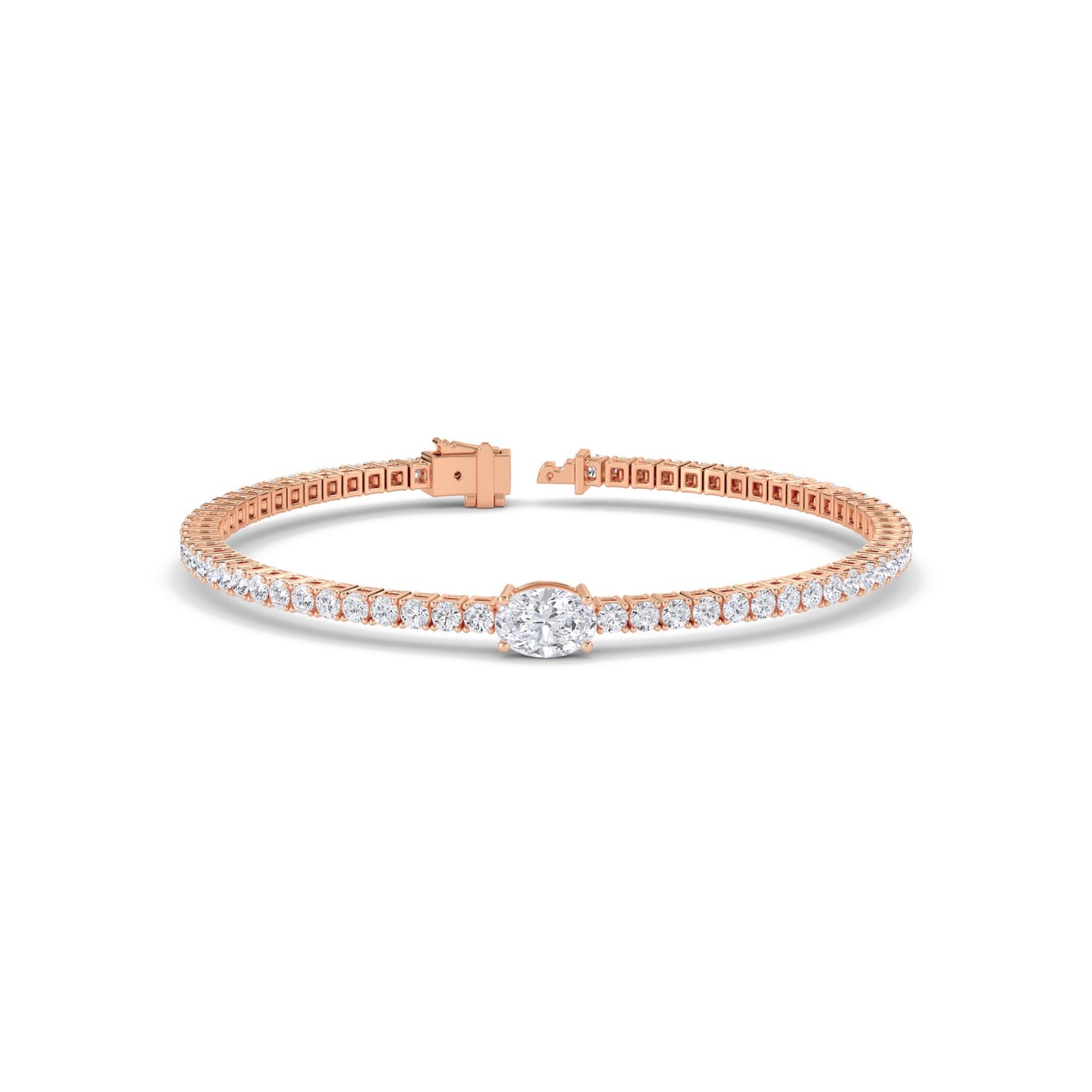 18 KT Gold Lab Grown Diamond Link Bracelets for Women