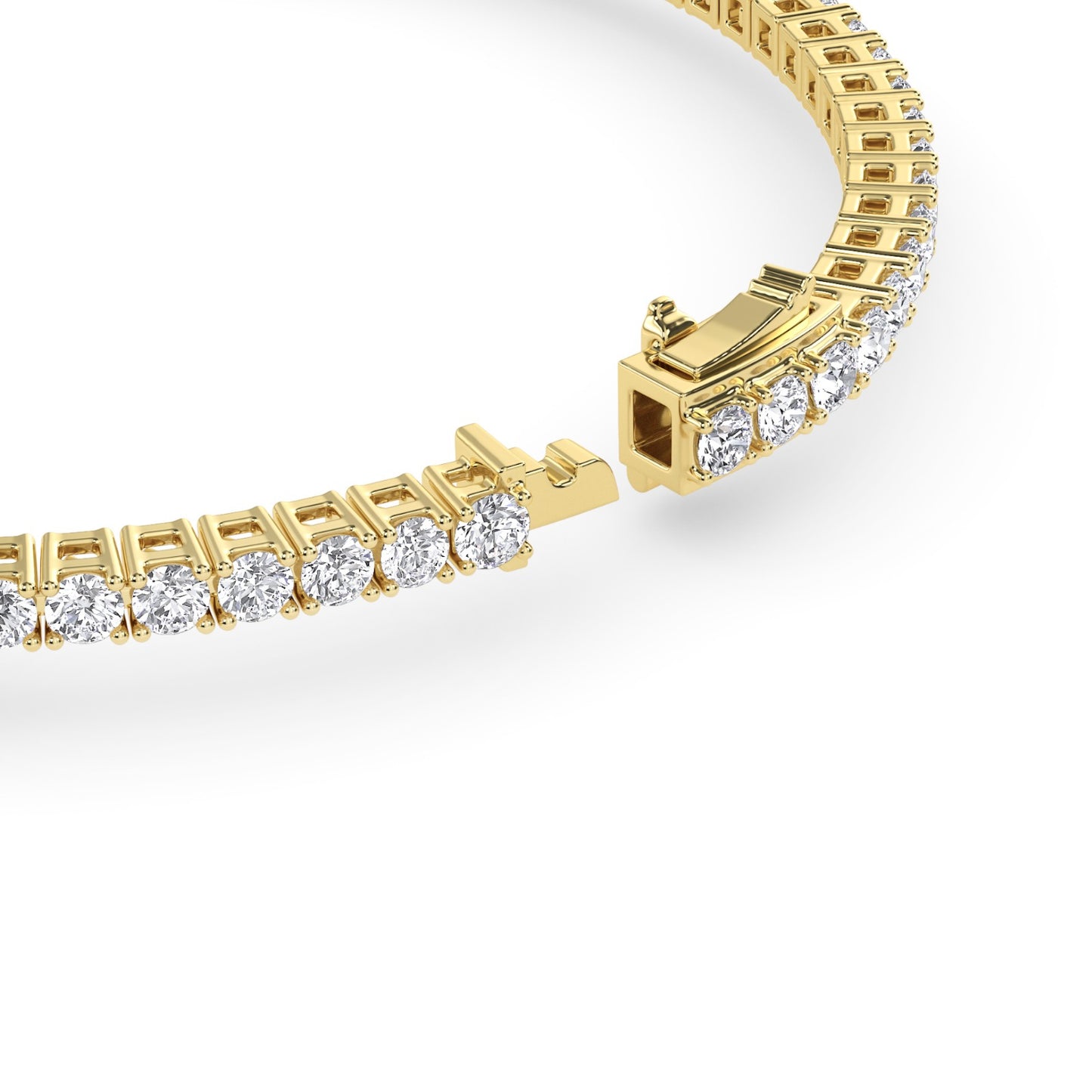 18 KT Gold Lab Grown Diamond Link Bracelets for Women