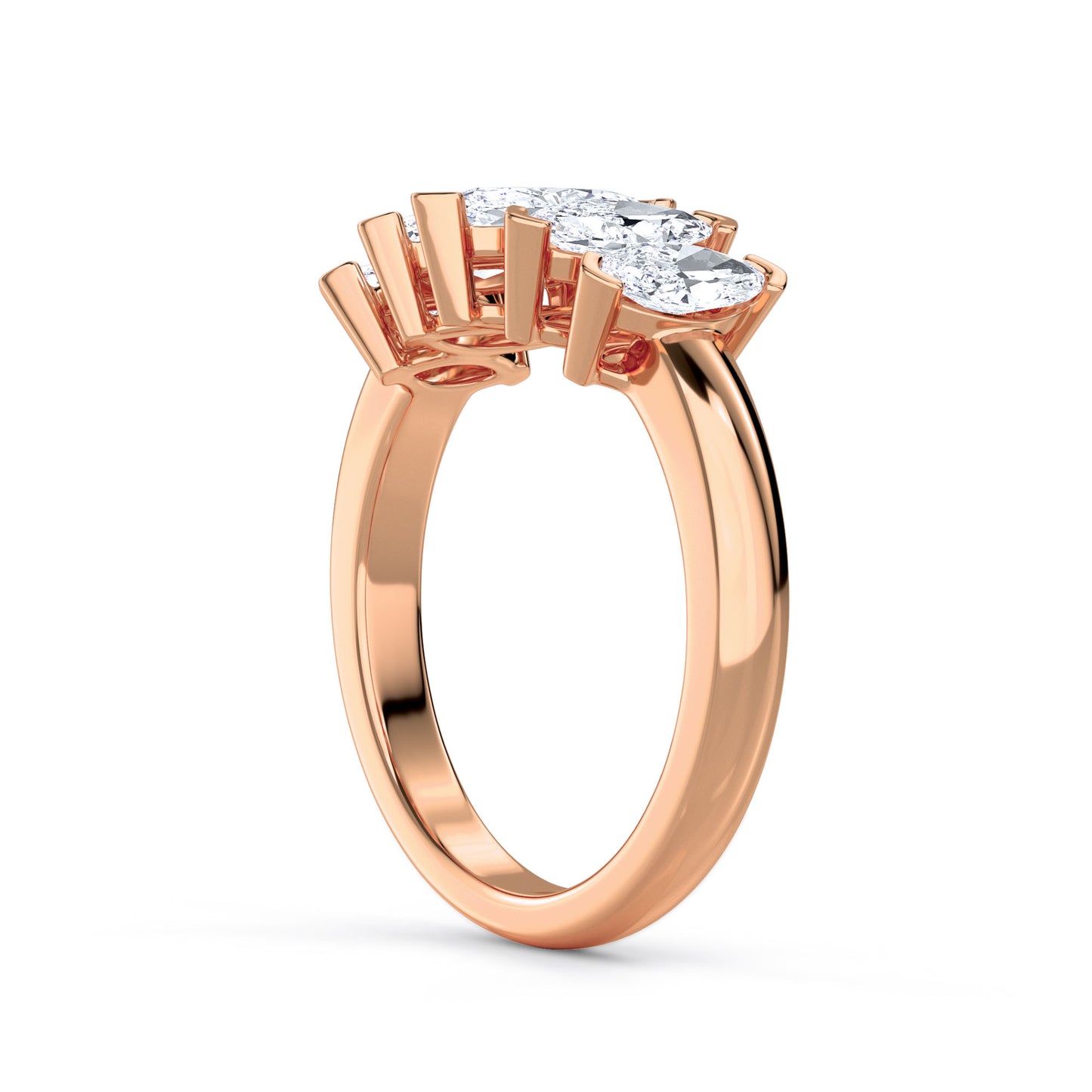 18 KT Gold Lab Grown Diamond Ring for Women