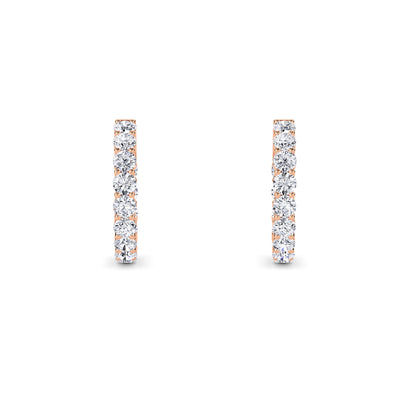 18 Kt Gold Lab Grown Diamond Hoop & Huggie Earrings